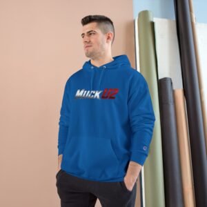 MuckU2 Hoodie – Silver & Red Logo Poker Pullover