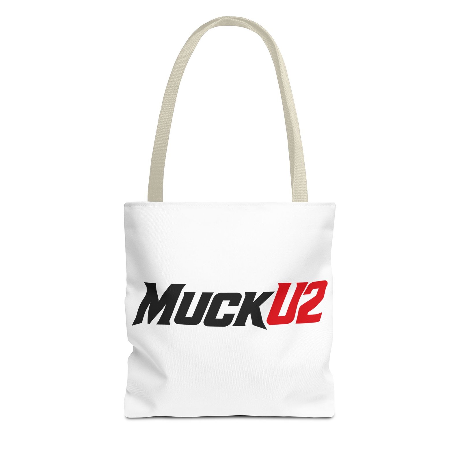 MuckU2 Canvas Tote Bag – Black & Red Poker Logo