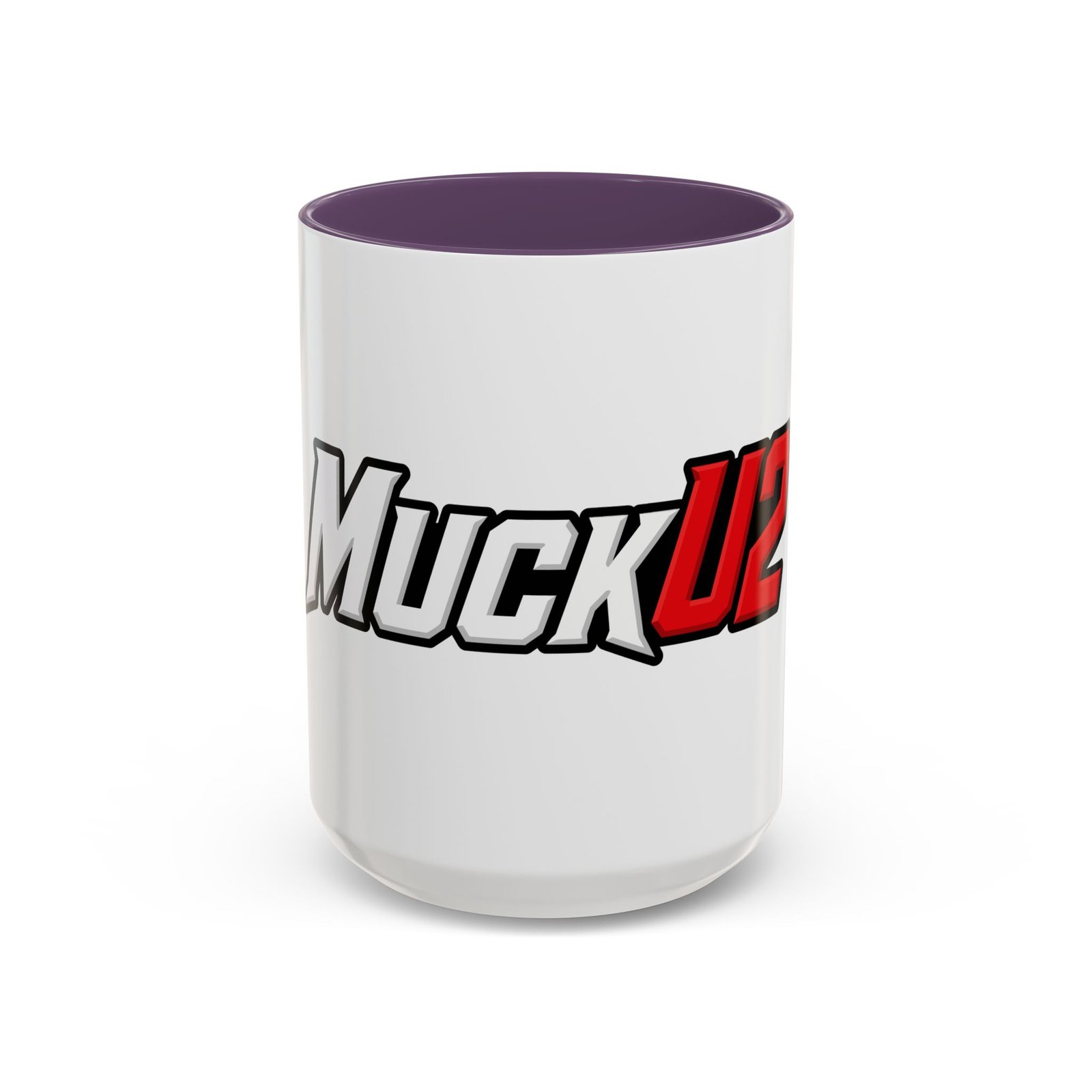 MuckU2 Mug – White & Red Logo Poker Coffee Mug