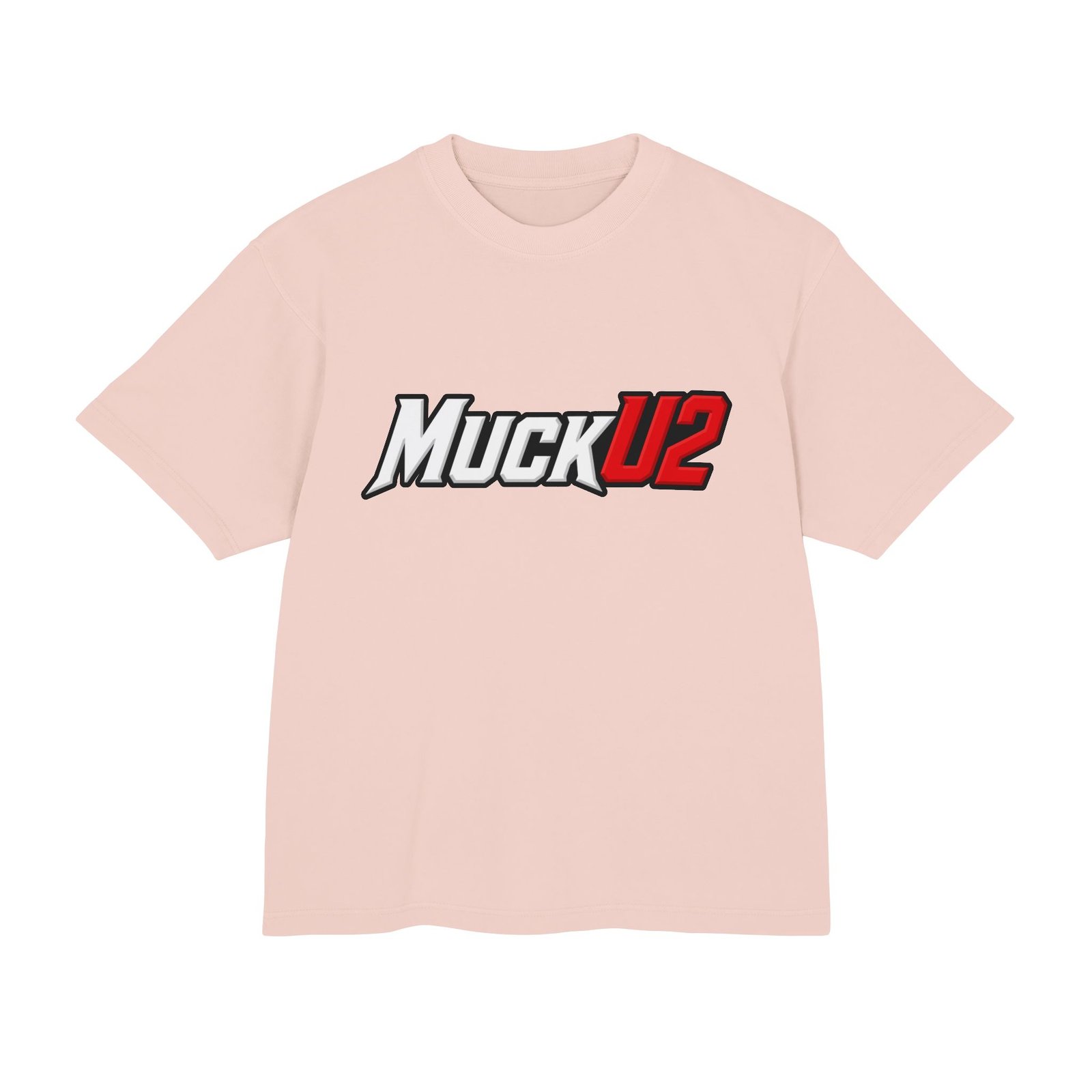 MuckU2 T-Shirt – White & Red Logo Poker Tee