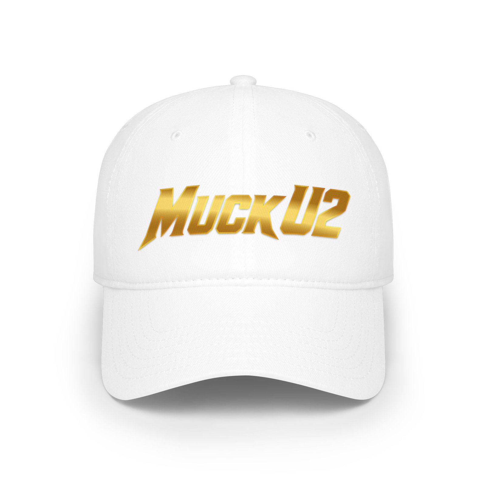 MuckU2 Poker Cap – Gold Logo Baseball Hat