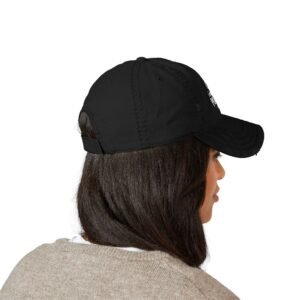 I Just Play Poker Distressed Dad Hat – White & Red Poker Logo