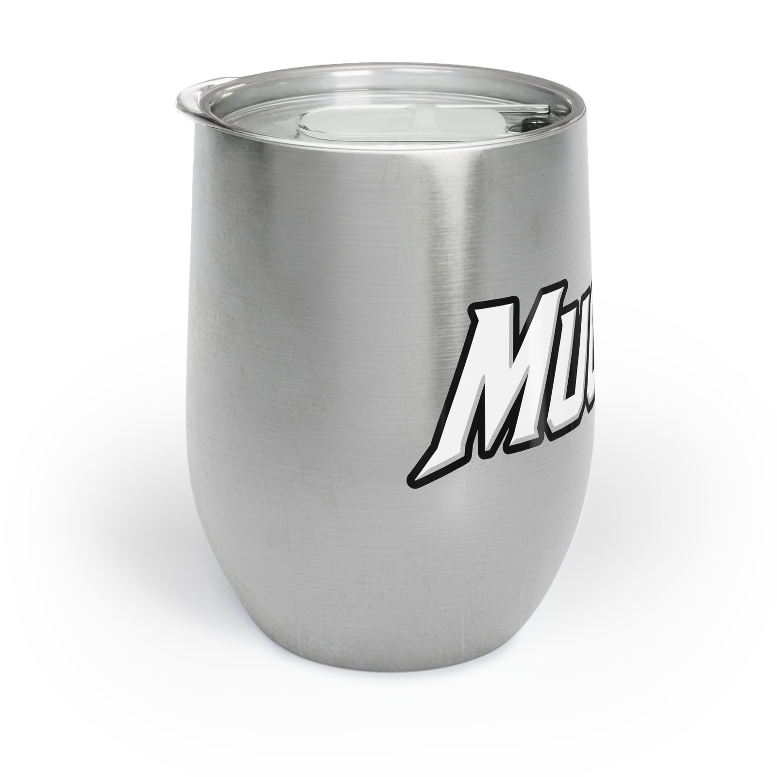 MuckU2 Wine Tumbler – White & Red Poker Logo
