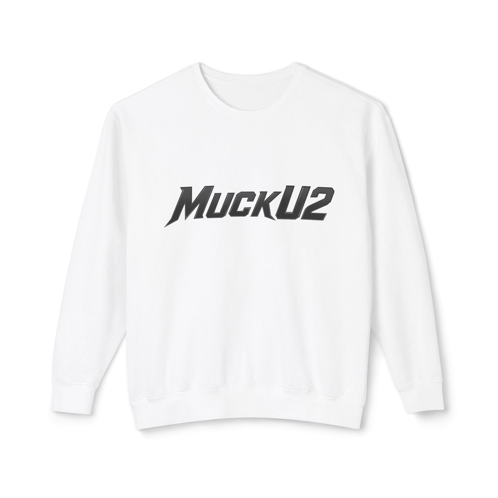 MuckU2 Sweatshirt – Black Logo Poker Crewneck