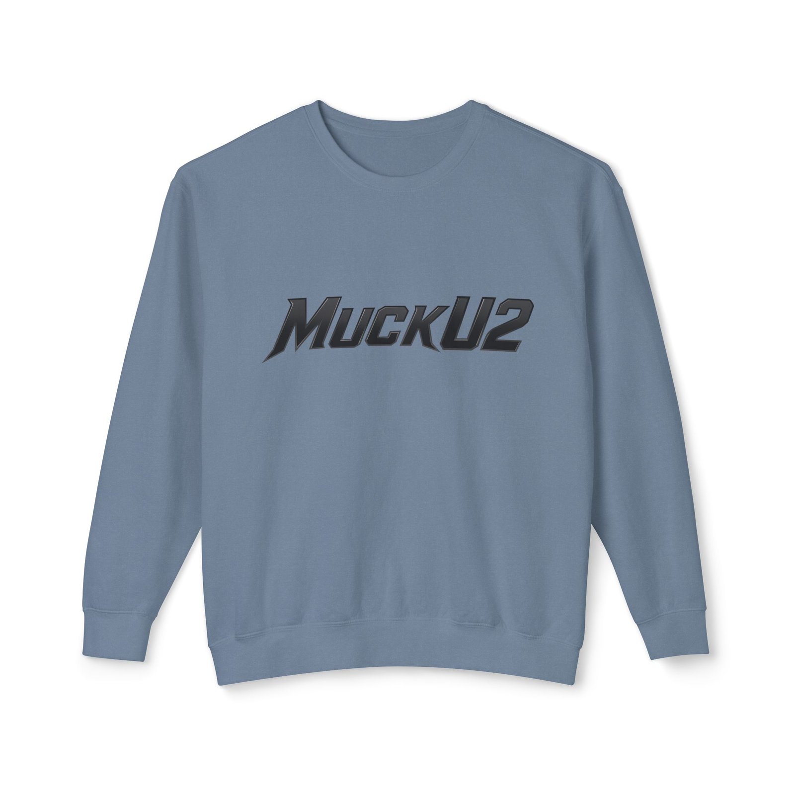 MuckU2 Sweatshirt – Black Logo Poker Crewneck