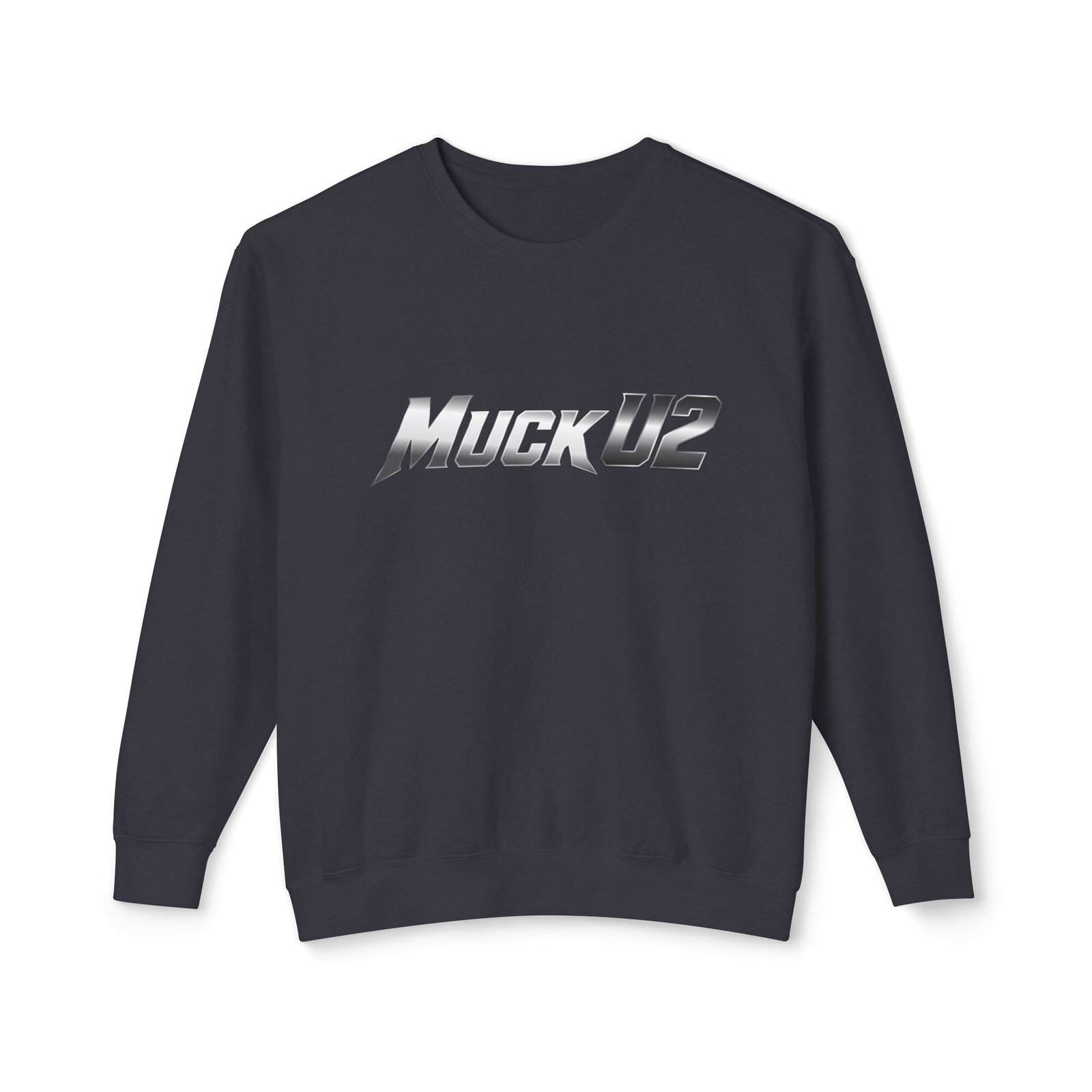 MuckU2 Sweatshirt – Silver Logo Poker Crewneck