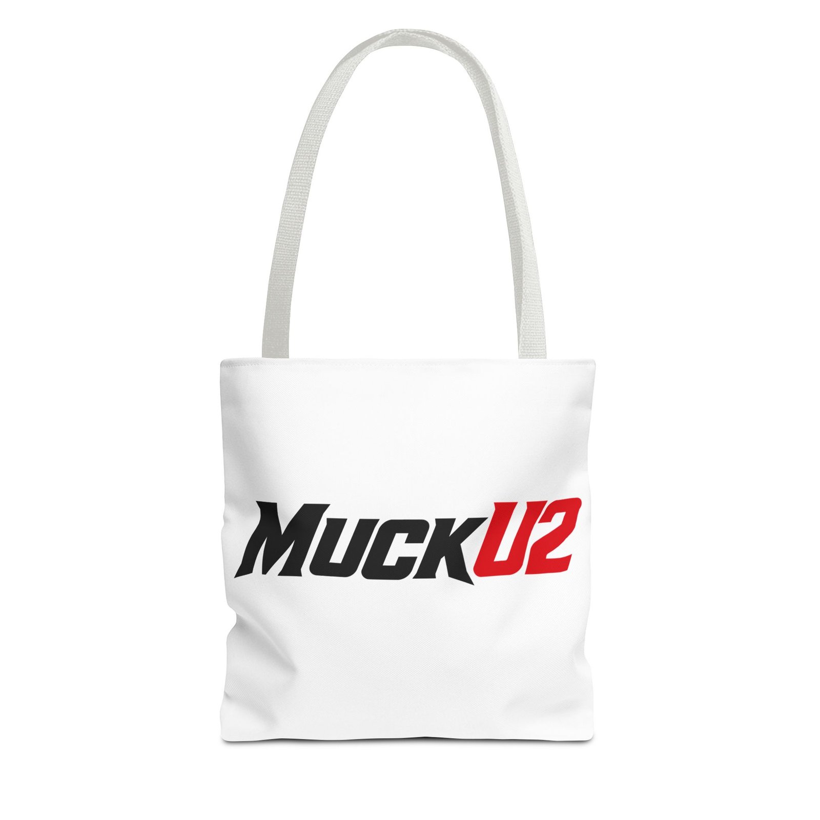 MuckU2 Canvas Tote Bag – Black & Red Poker Logo