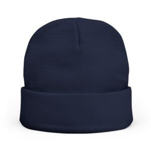 I Just Play Poker Beanie – White & Red Logo