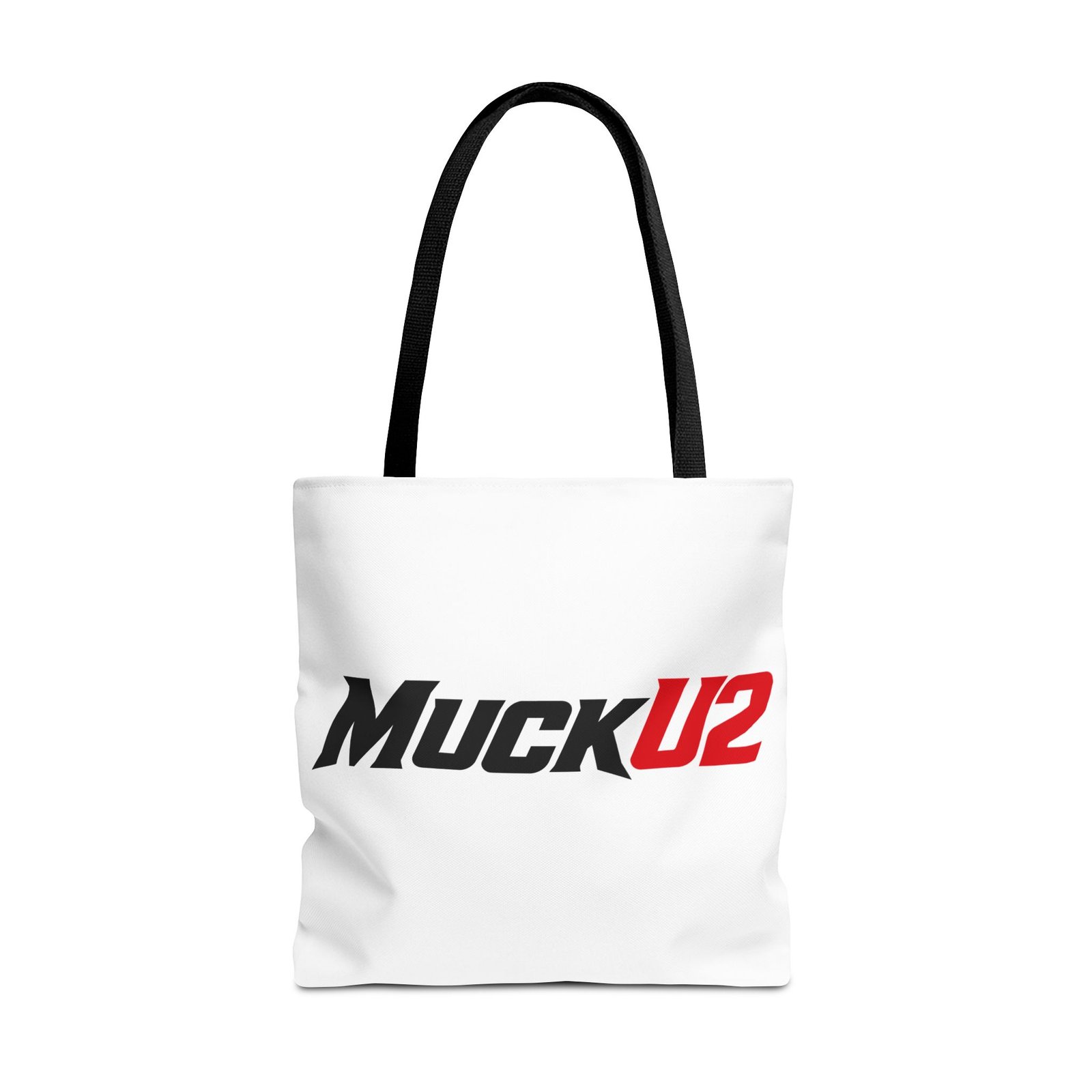 MuckU2 Canvas Tote Bag – Black & Red Poker Logo