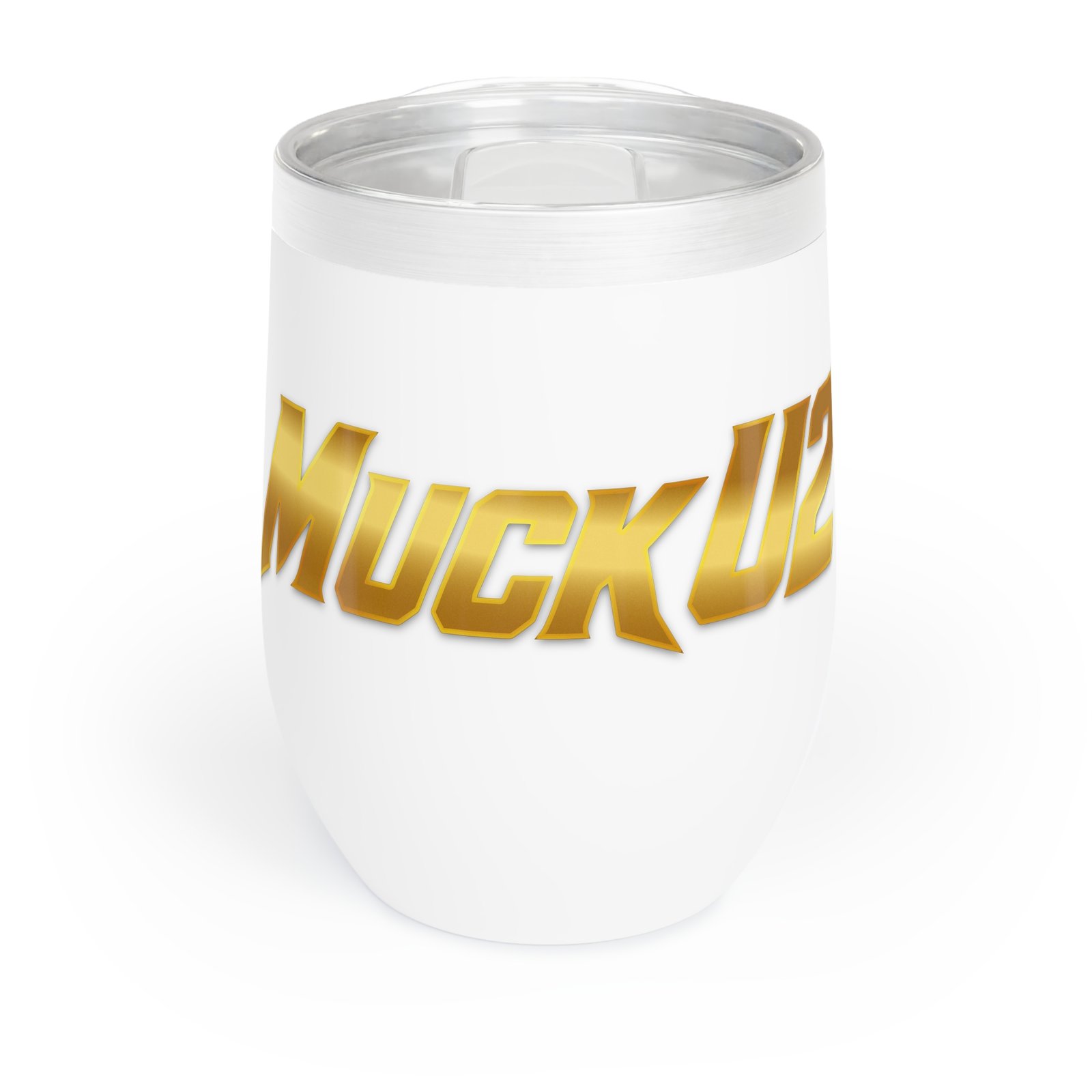 MuckU2 Wine Tumbler – Gold Poker Logo