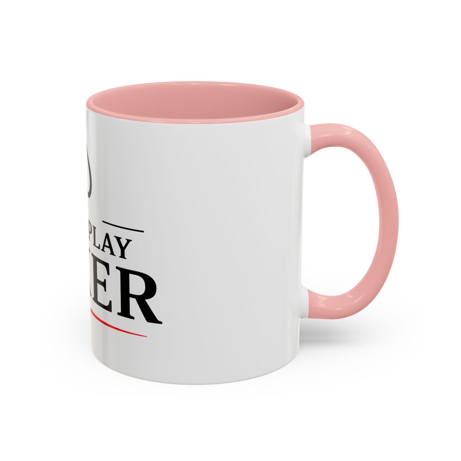 I Just Play Poker White Mug – Black & Red Logo
