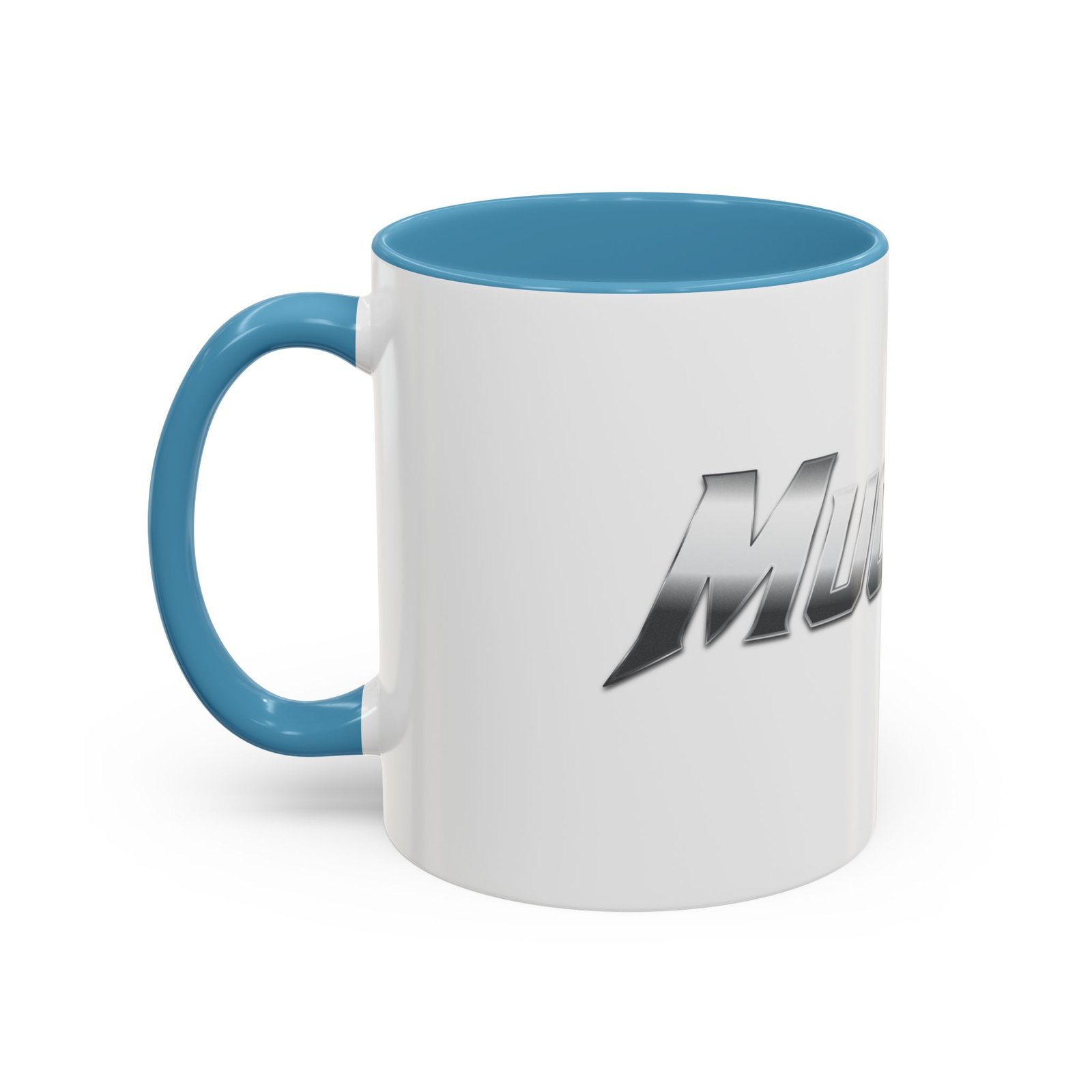 MuckU2 Mug – Silver & Red Logo Poker Coffee Mug