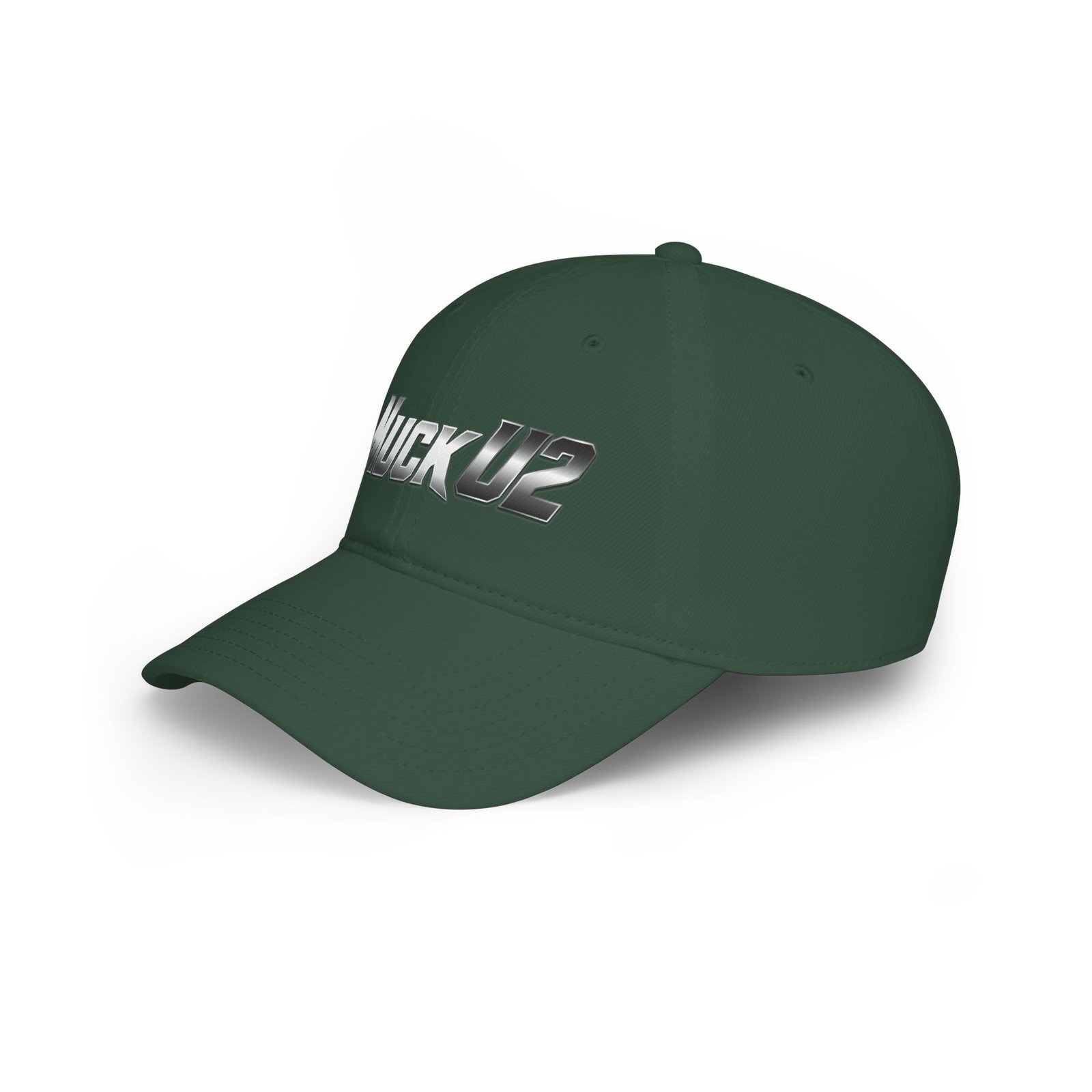 MuckU2 Poker Cap – Silver Logo Baseball Hat