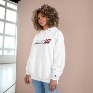 MuckU2 Hoodie – Silver & Red Logo Poker Pullover