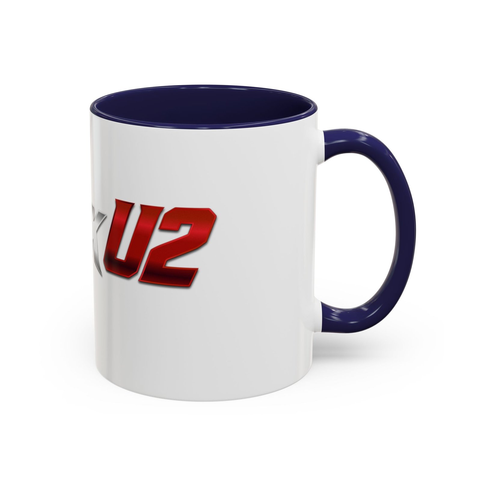 MuckU2 Mug – Silver & Red Logo Poker Coffee Mug