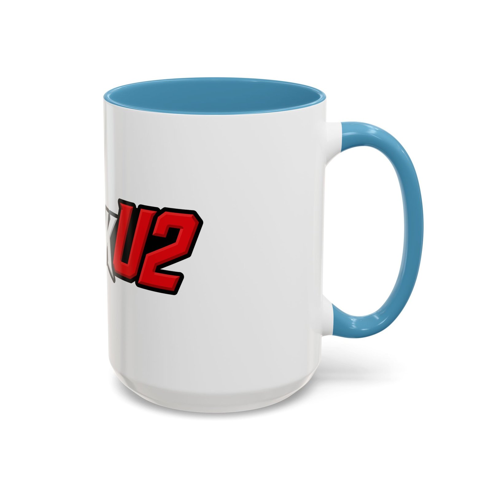 MuckU2 Mug – White & Red Logo Poker Coffee Mug