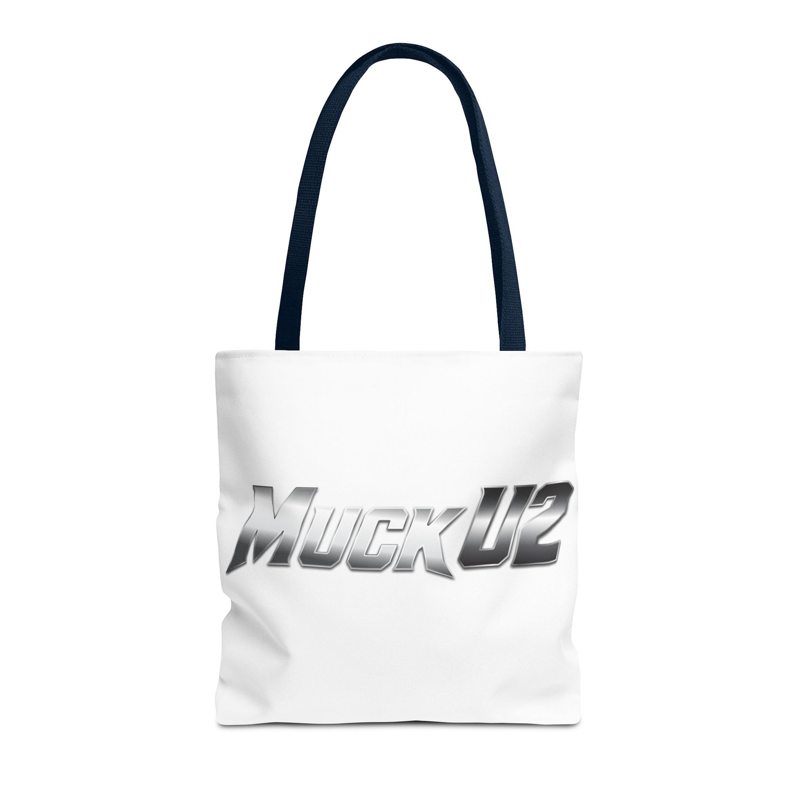 MuckU2 Canvas Tote Bag – Silver Gradient Poker Logo