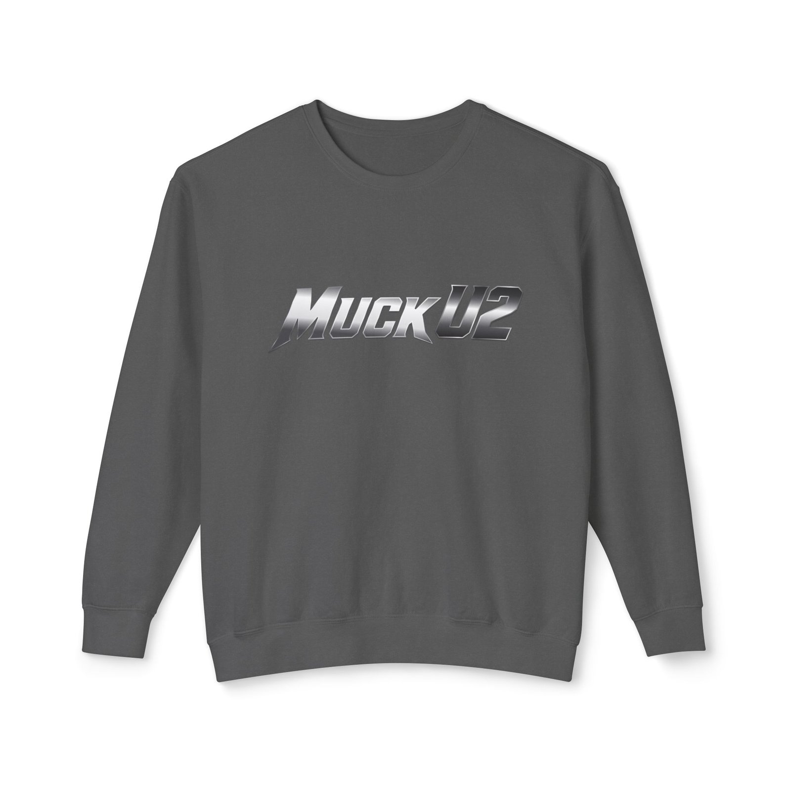 MuckU2 Sweatshirt – Silver Logo Poker Crewneck