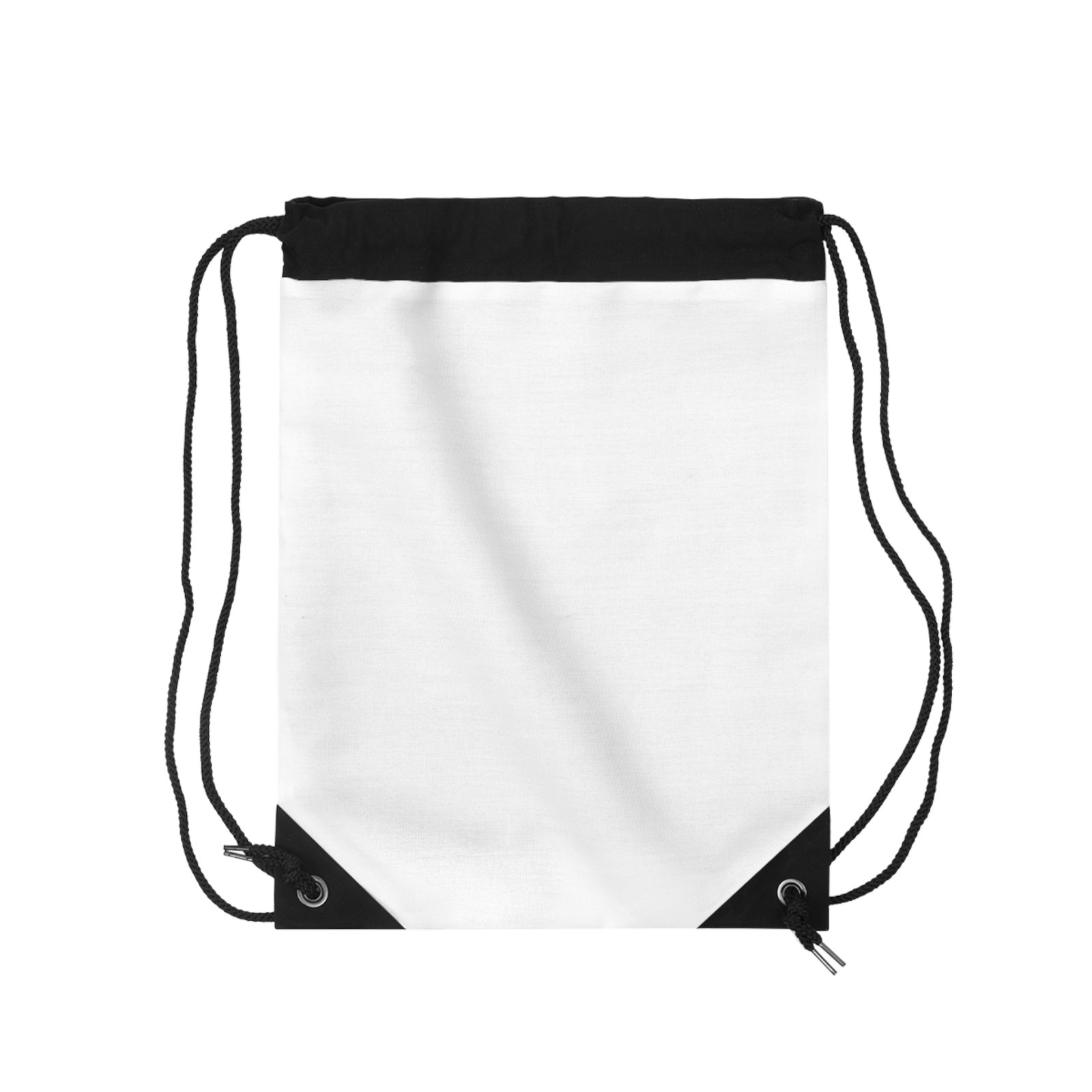 MuckU2 Drawstring Bag – White & Red Logo Poker Gym Bag