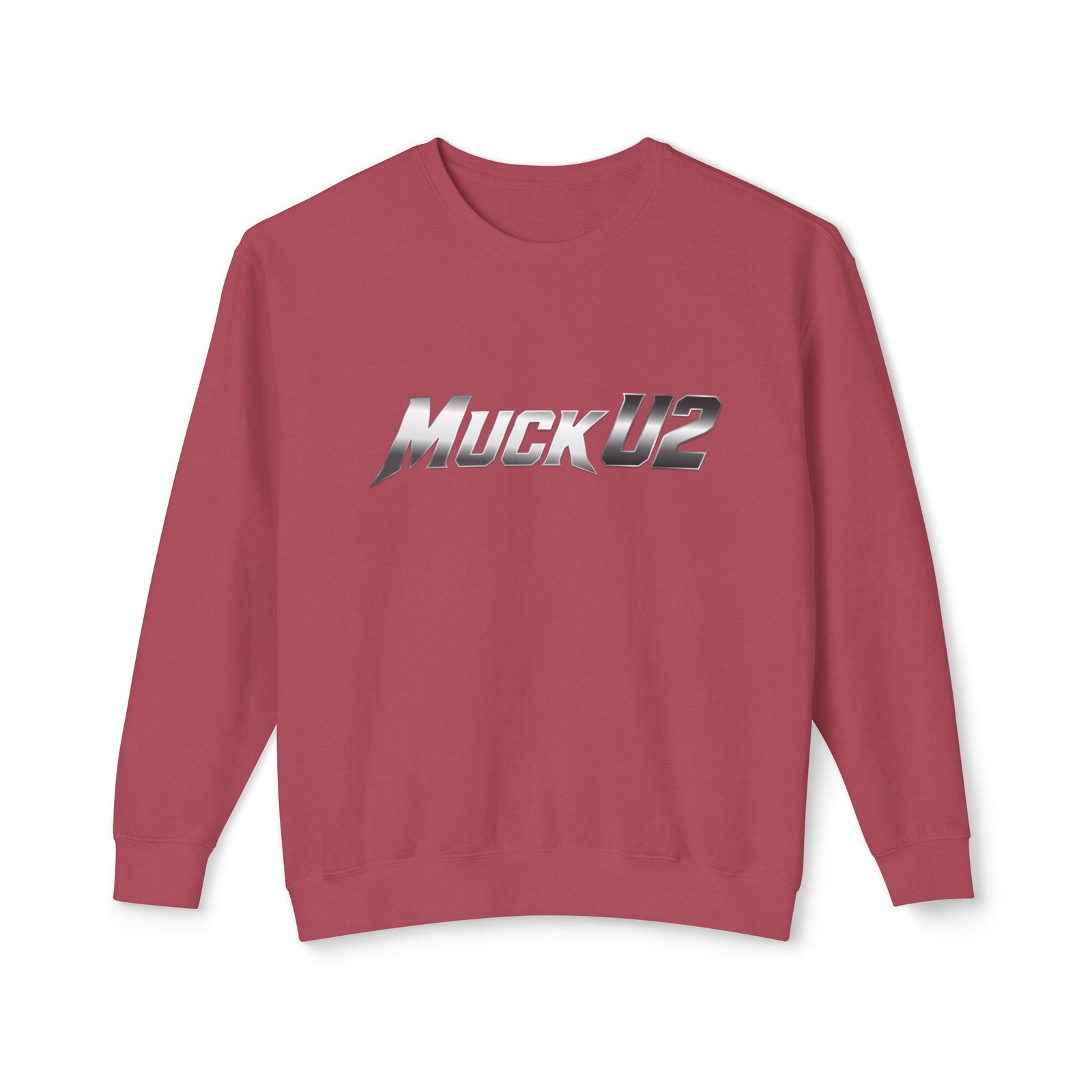 MuckU2 Sweatshirt – Silver Logo Poker Crewneck