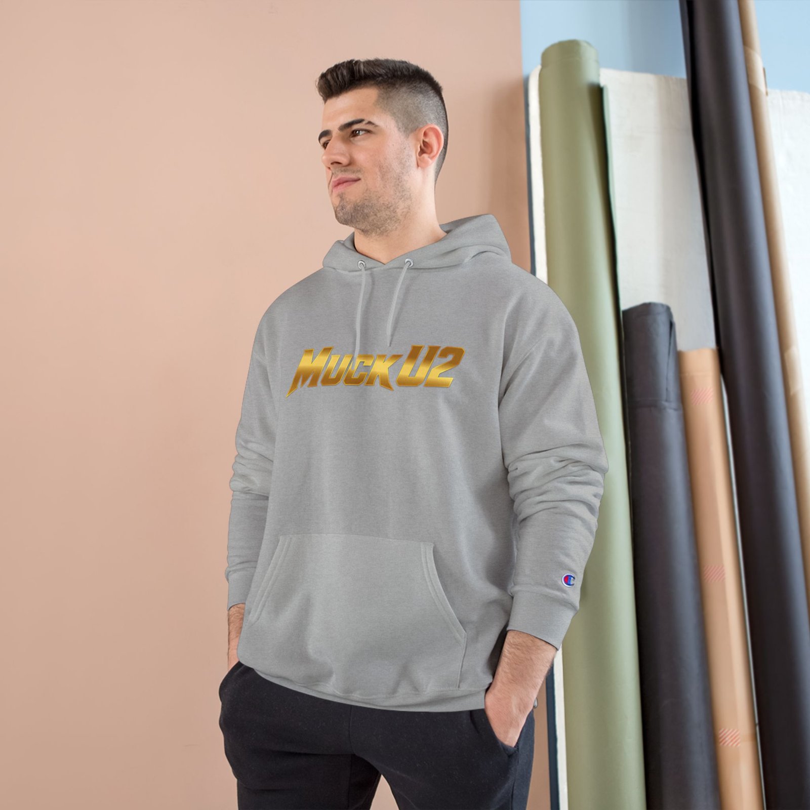 MuckU2 Hoodie – Gold Logo Poker Pullover