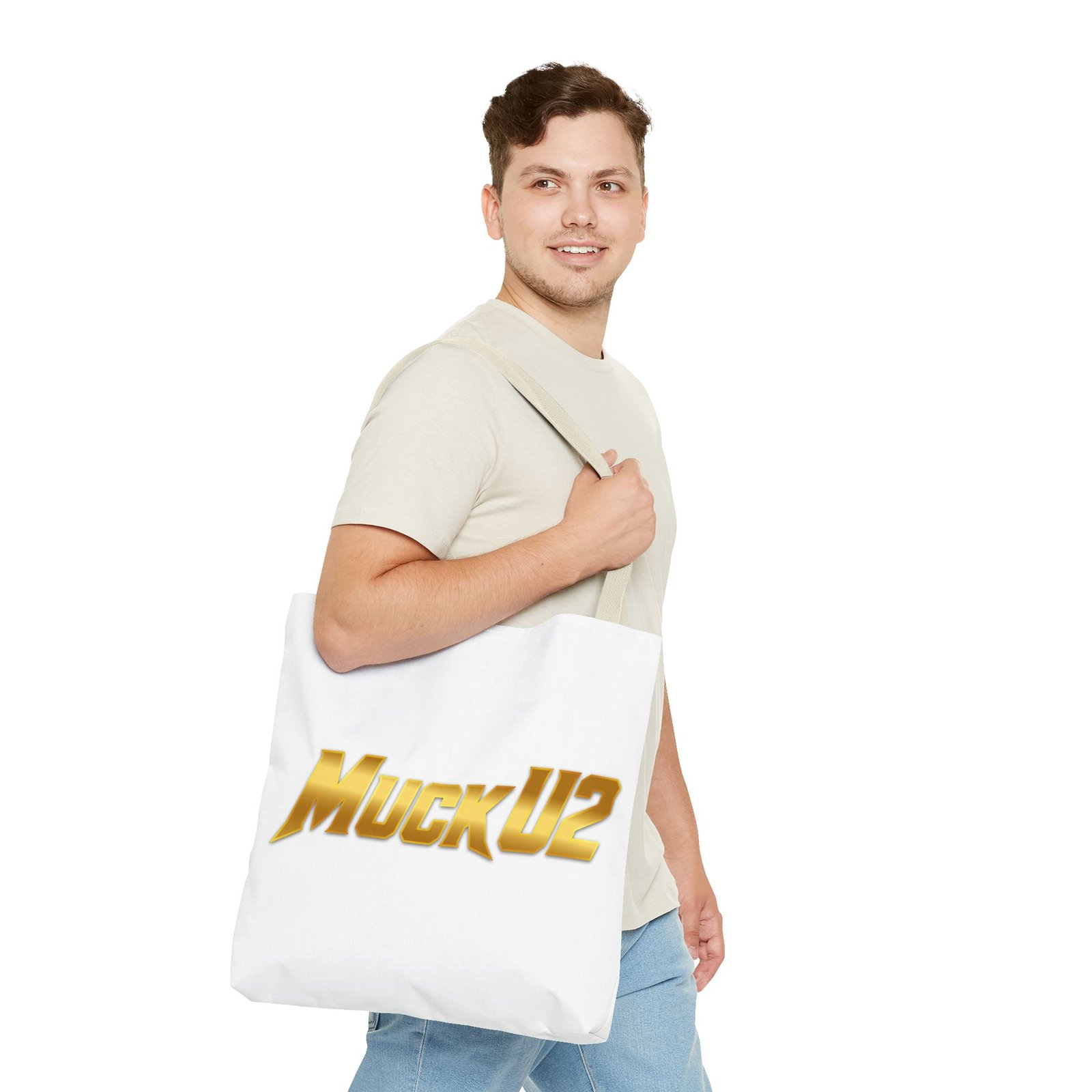MuckU2 Tote Bag – Gold Logo Poker Bag