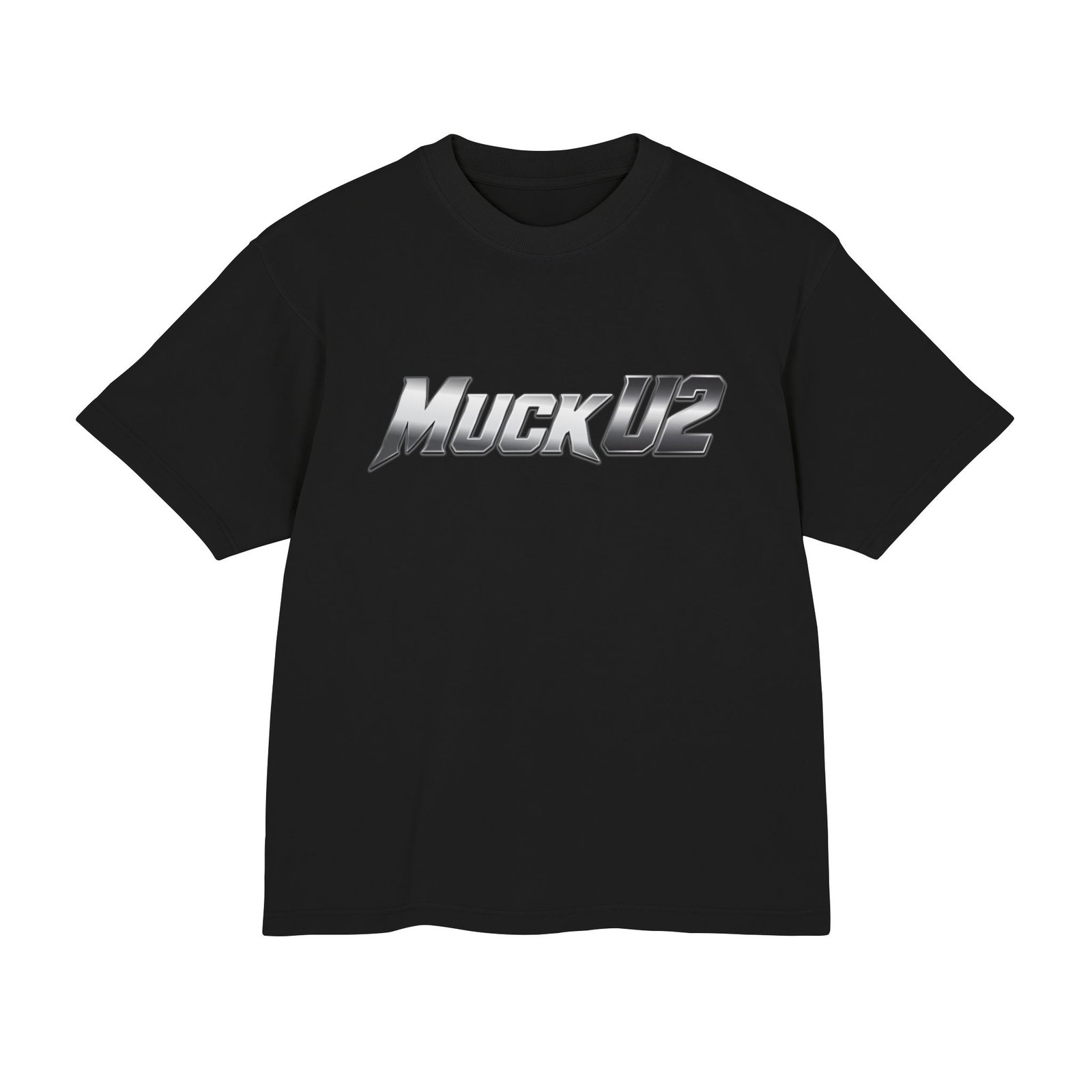 MuckU2 T-Shirt – Silver Logo Poker Tee