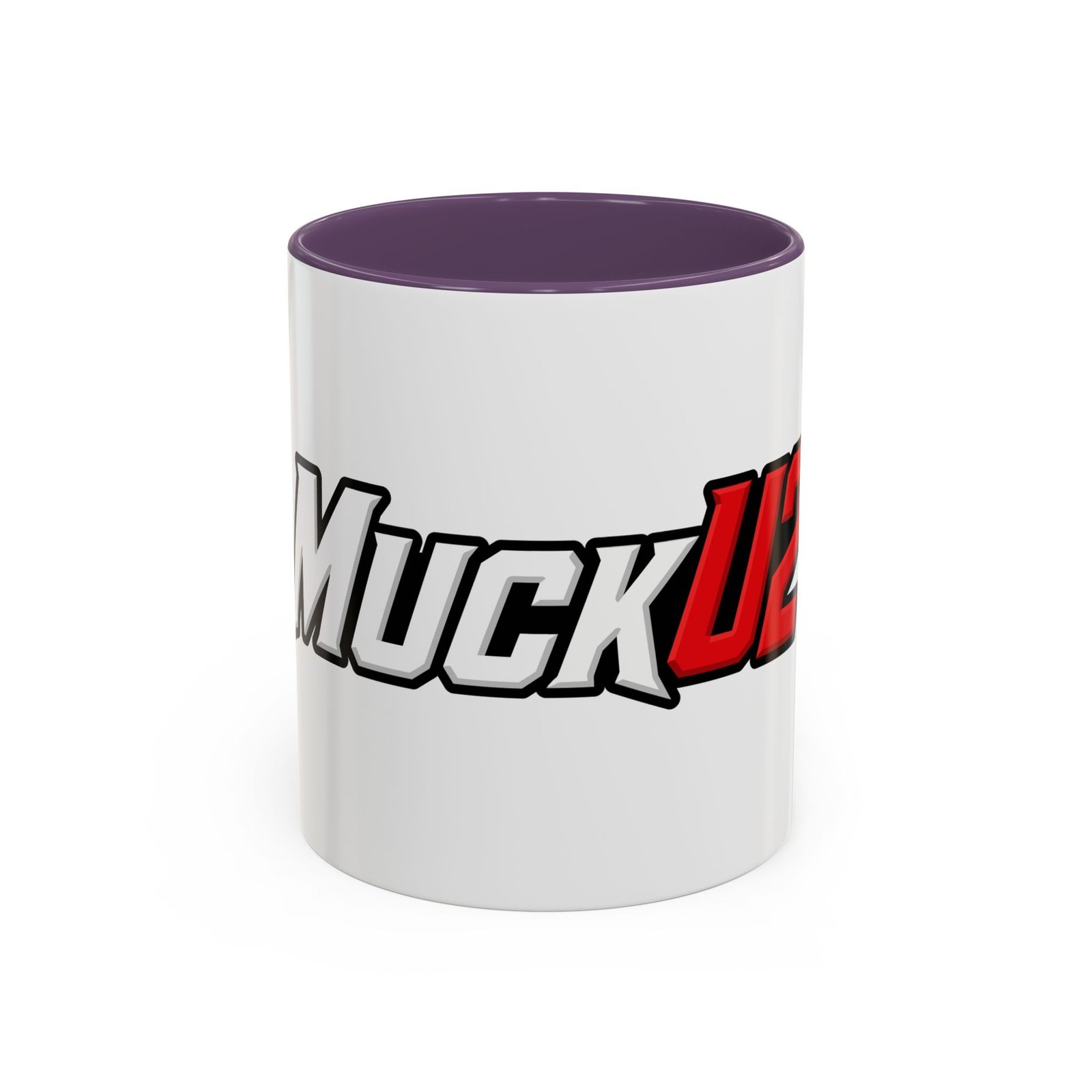 MuckU2 Mug – White & Red Logo Poker Coffee Mug