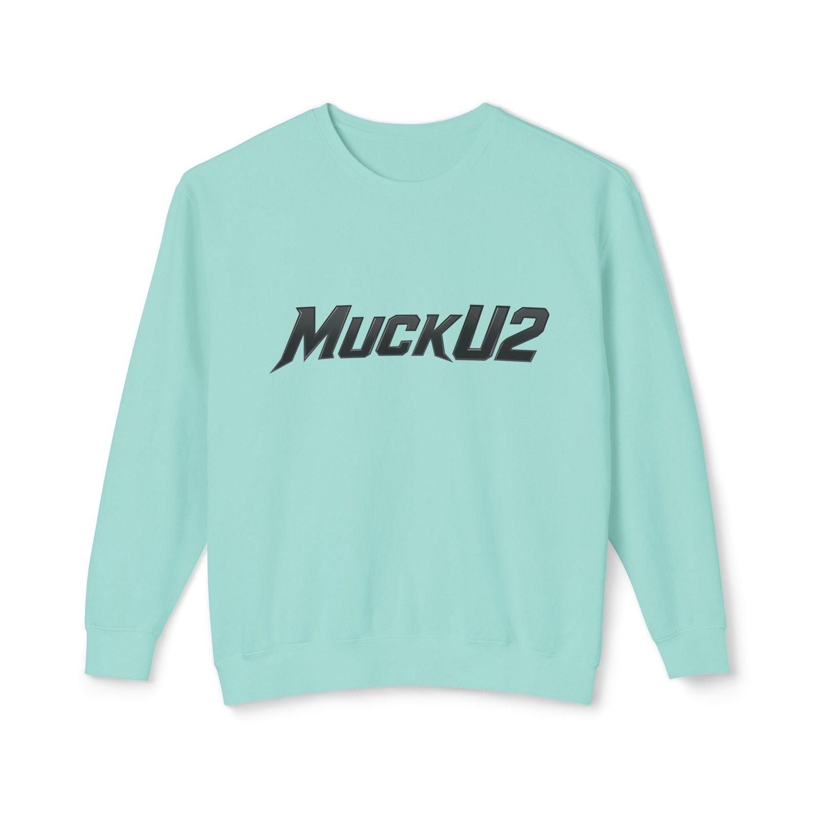 MuckU2 Sweatshirt – Black Logo Poker Crewneck