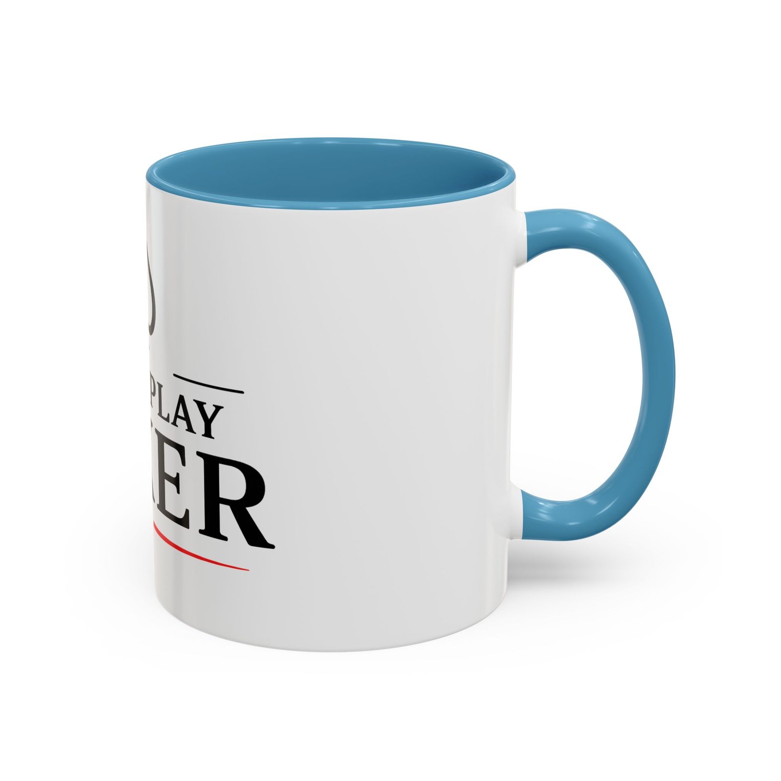 I Just Play Poker White Mug – Black & Red Logo