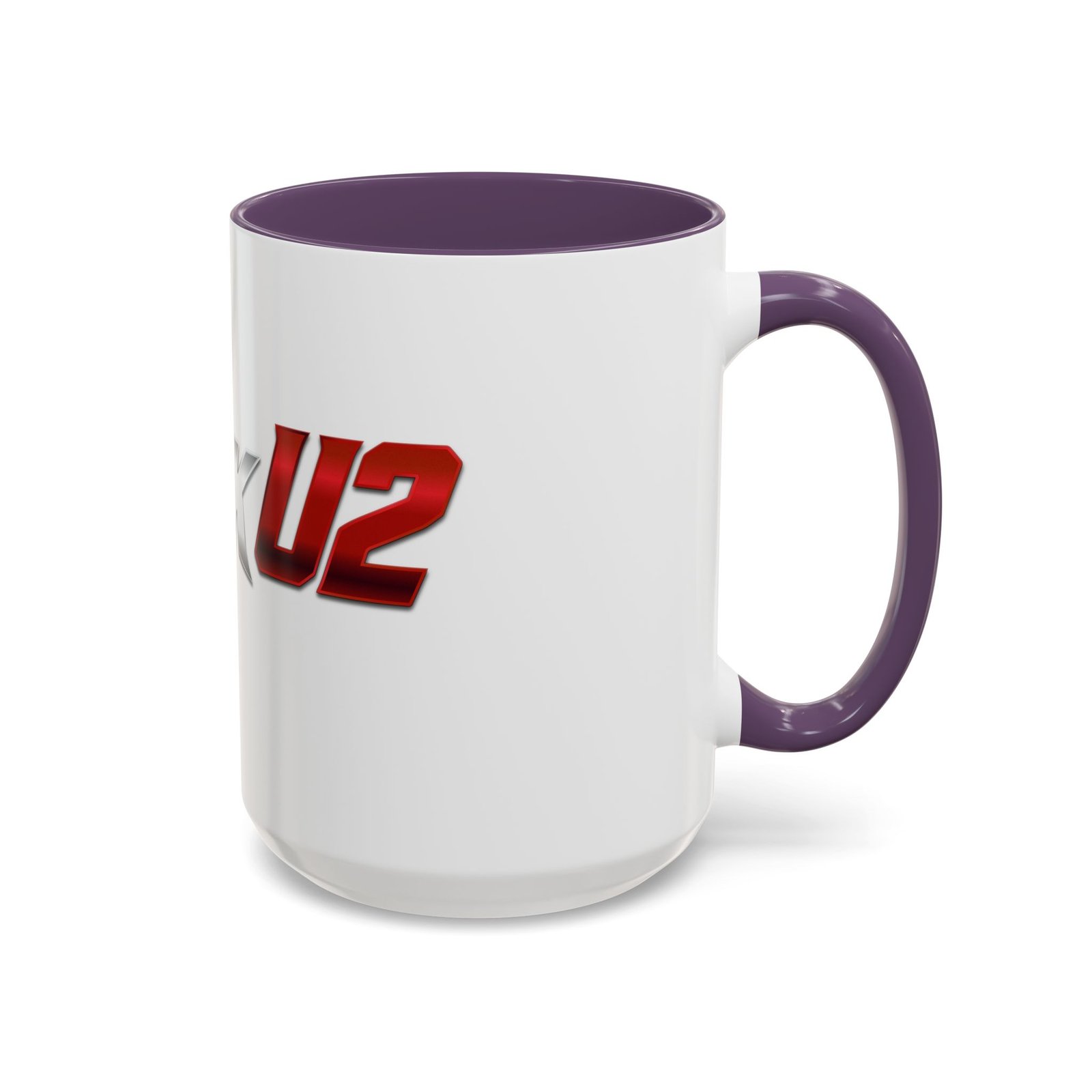 MuckU2 Mug – Silver & Red Logo Poker Coffee Mug
