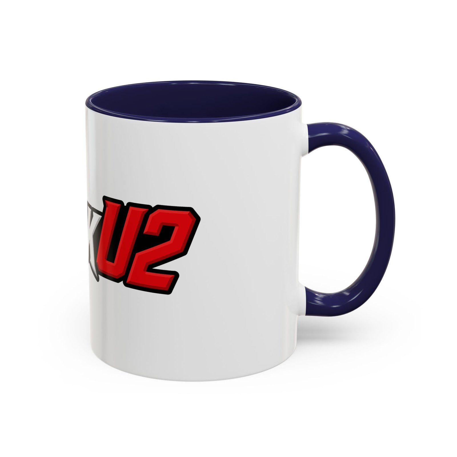 MuckU2 Mug – White & Red Logo Poker Coffee Mug