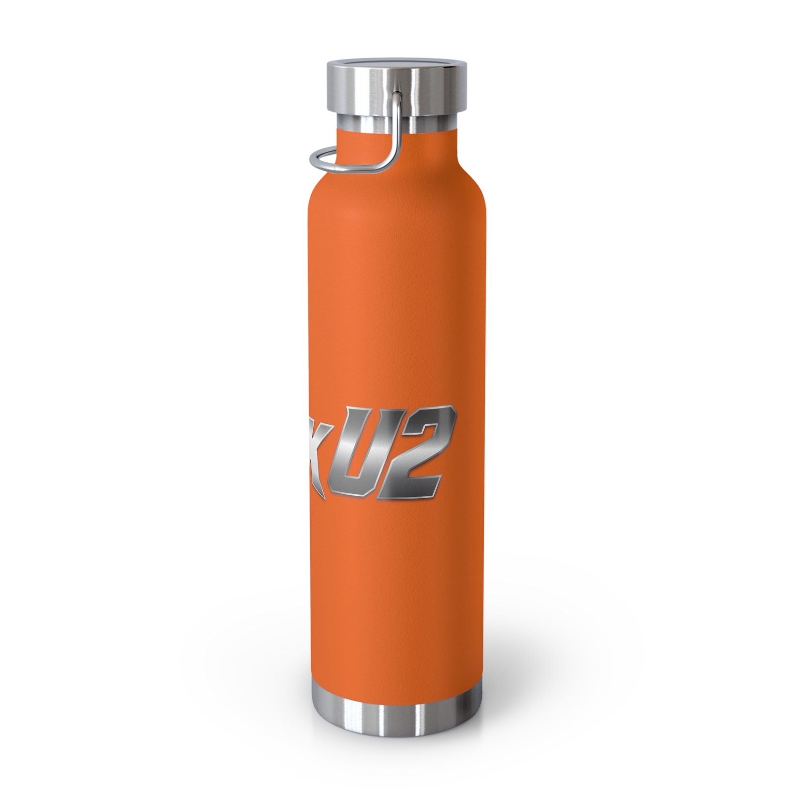 MuckU2 Insulated Water Bottle – Gradient Silver Poker Logo