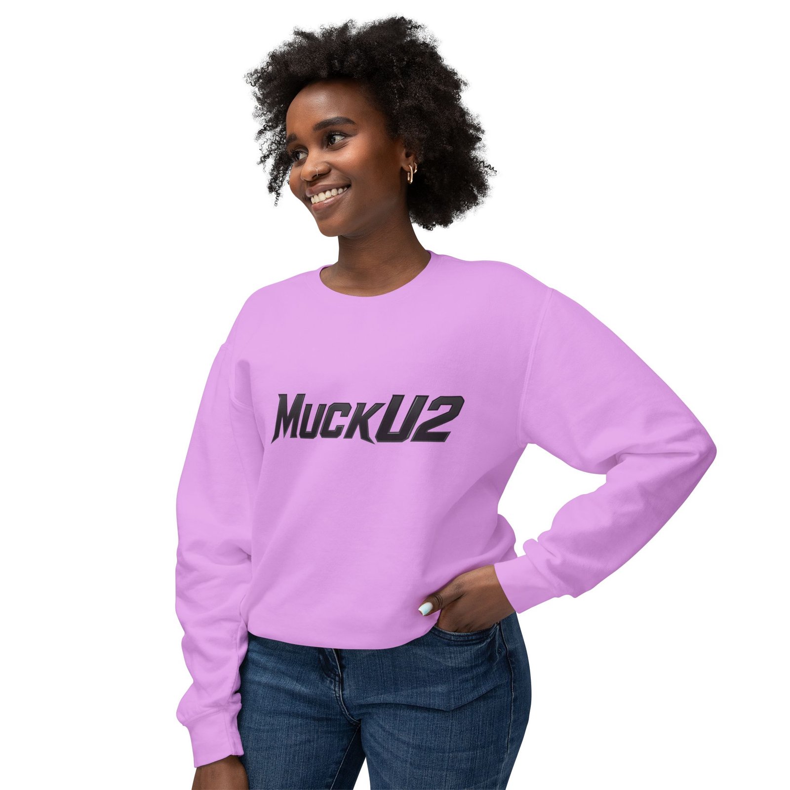 MuckU2 Sweatshirt – Black Logo Poker Crewneck