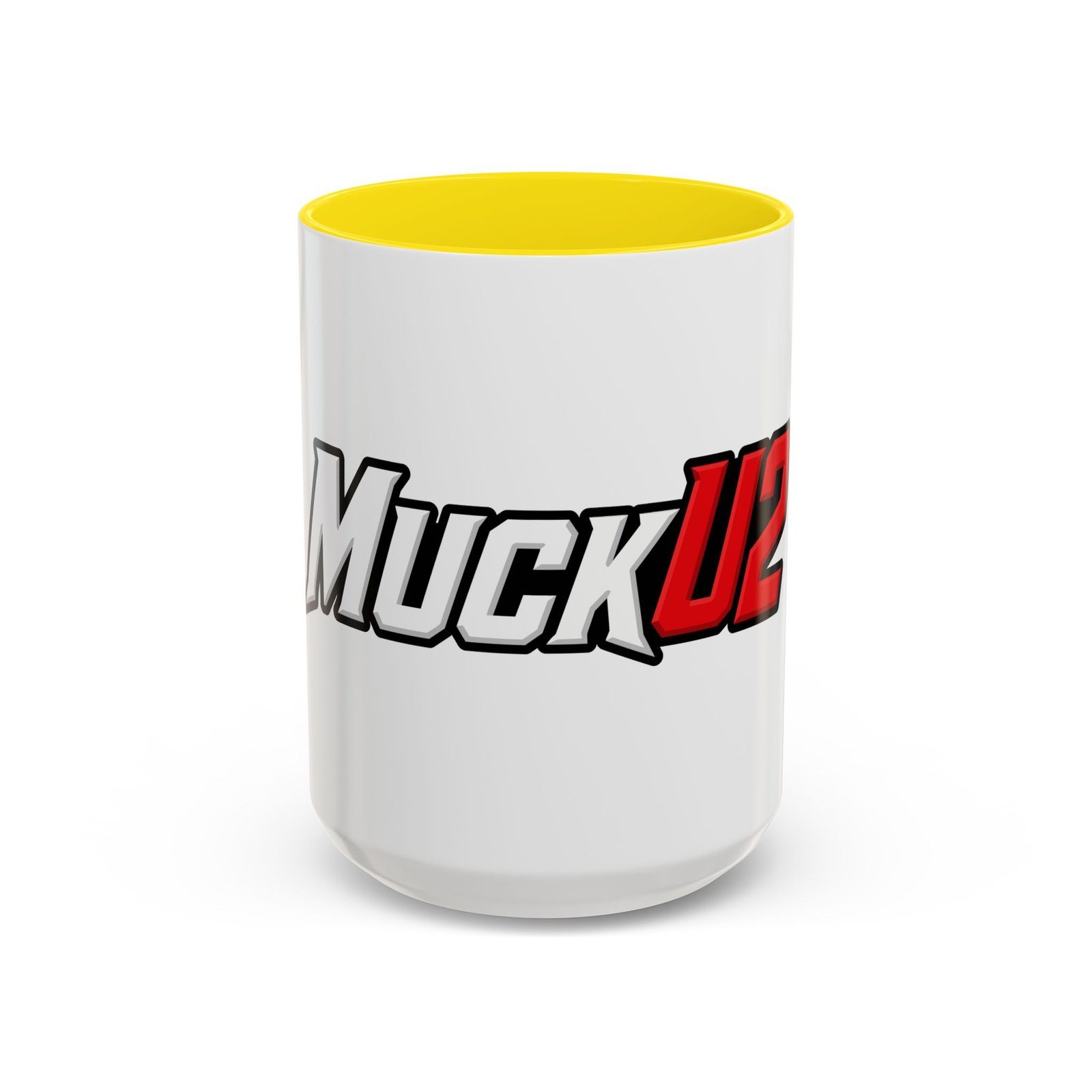 MuckU2 Mug – White & Red Logo Poker Coffee Mug