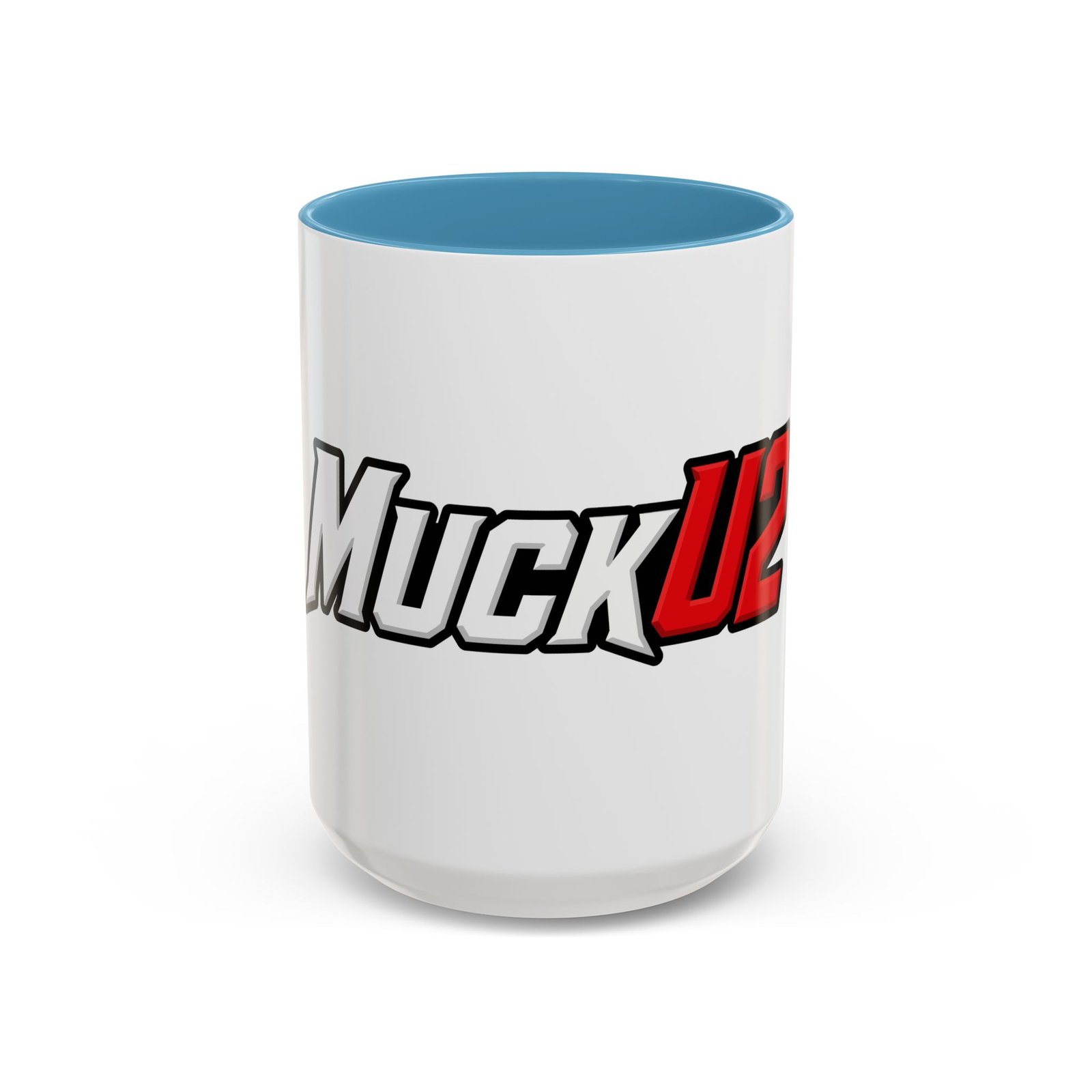 MuckU2 Mug – White & Red Logo Poker Coffee Mug