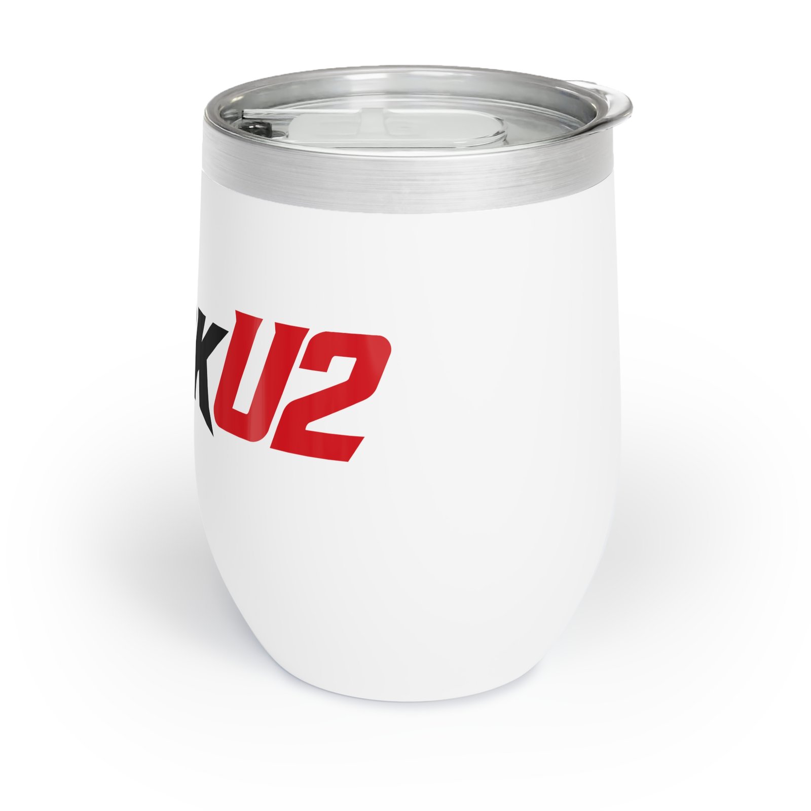 MuckU2 Wine Tumbler – Black & Red Poker Logo