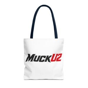 MuckU2 Canvas Tote Bag – Black & Red Poker Logo