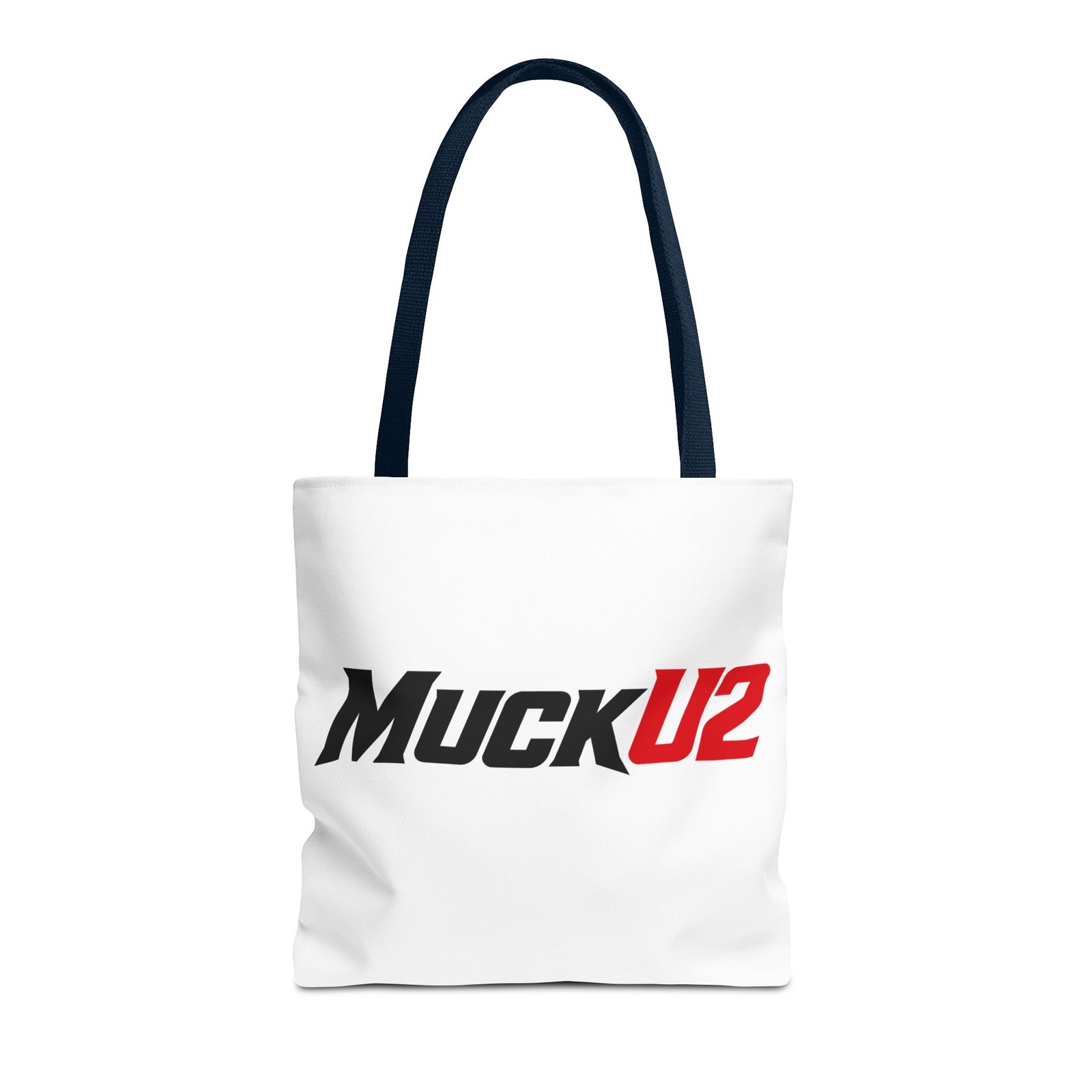 MuckU2 Canvas Tote Bag – Black & Red Poker Logo