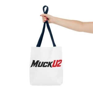 MuckU2 Canvas Tote Bag – Black & Red Poker Logo