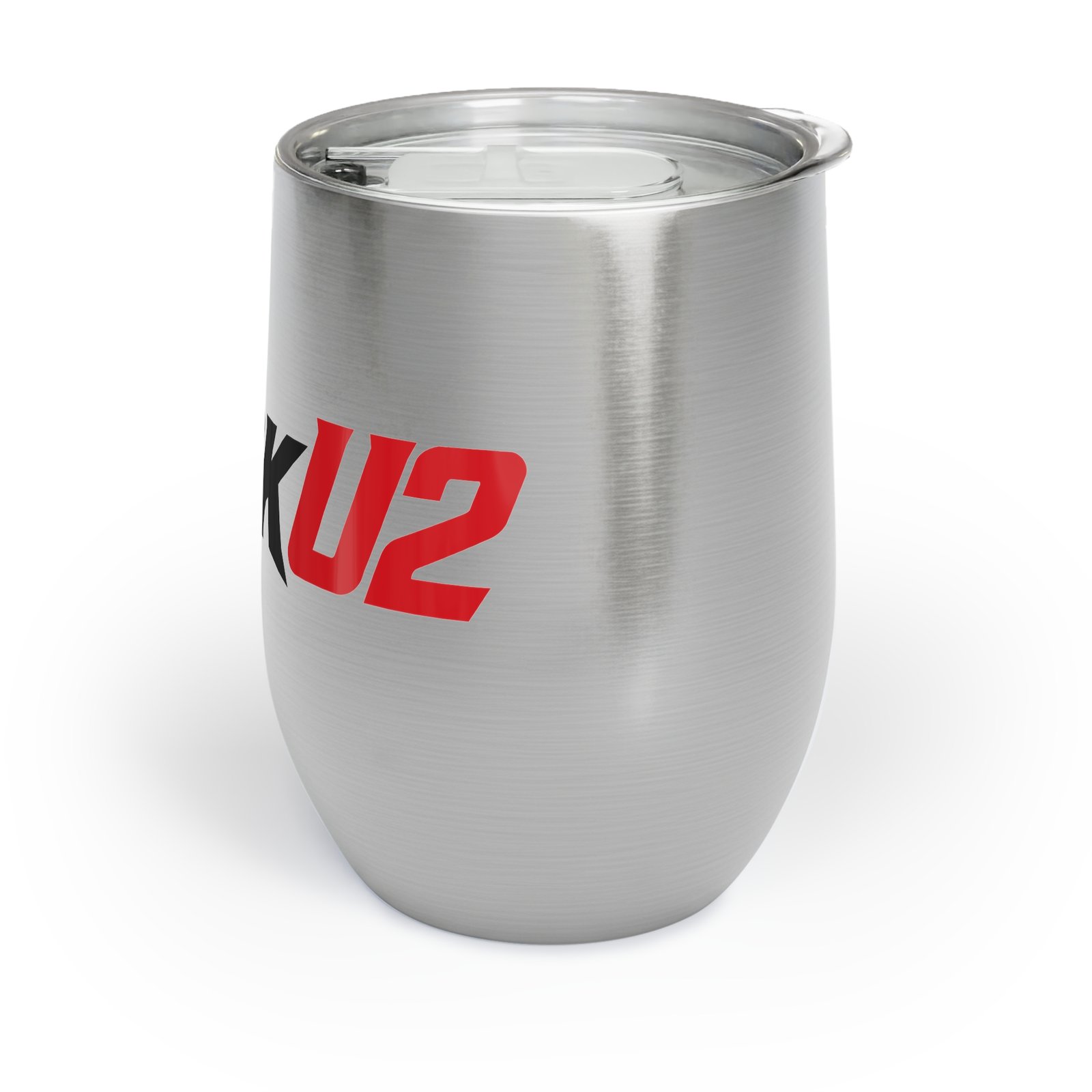 MuckU2 Wine Tumbler – Black & Red Poker Logo