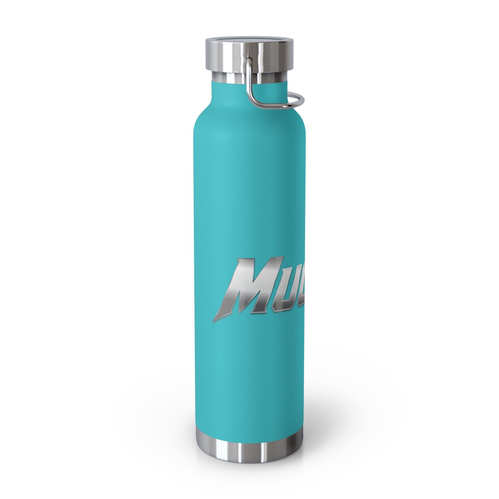 MuckU2 Insulated Water Bottle – Gradient Silver Poker Logo