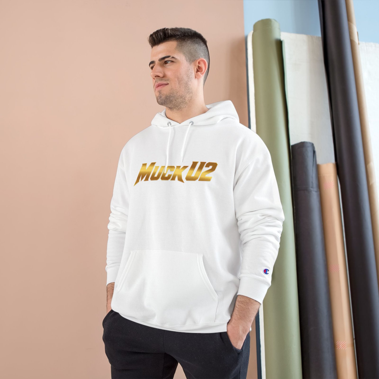 MuckU2 Hoodie – Gold Logo Poker Pullover
