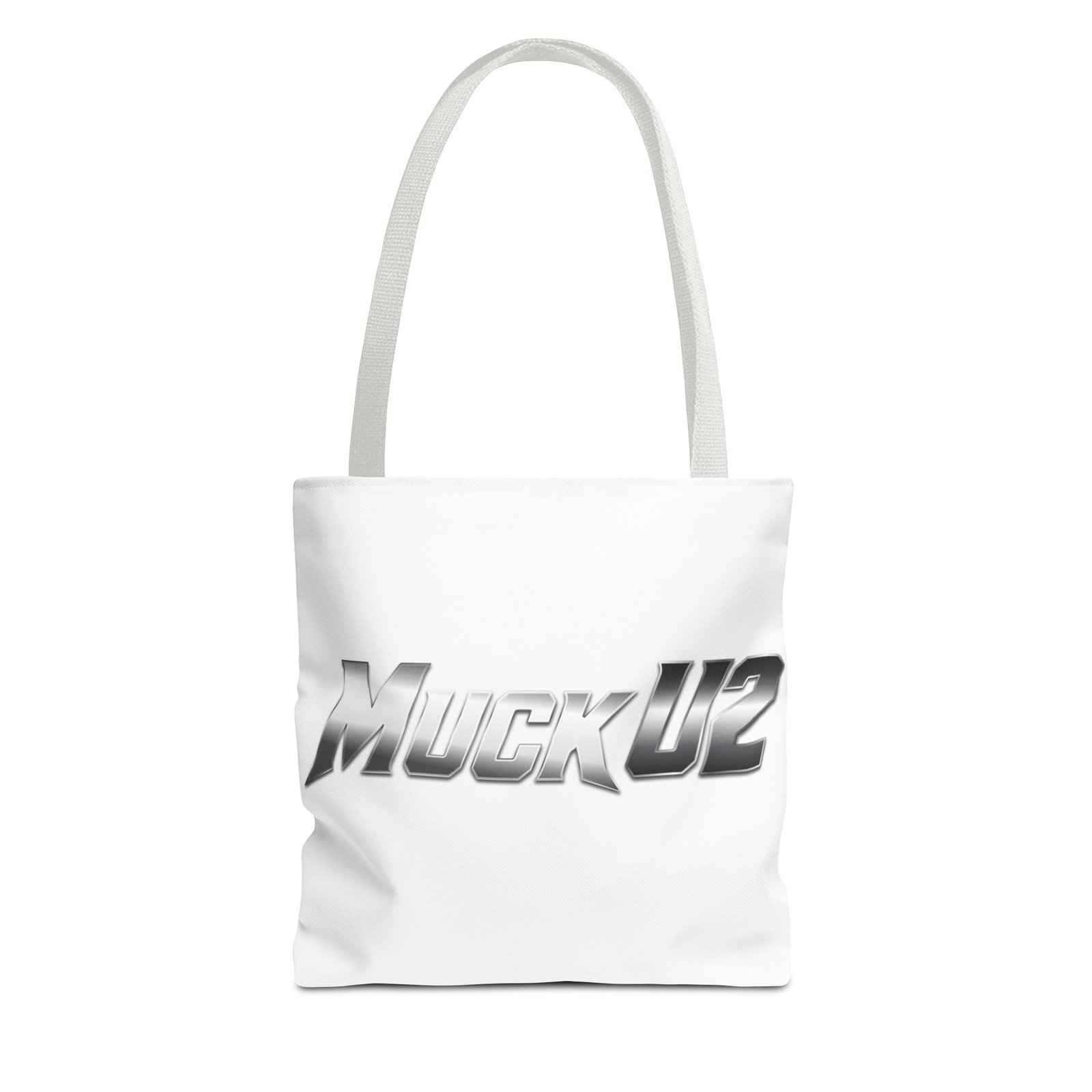 MuckU2 Canvas Tote Bag – Silver Gradient Poker Logo