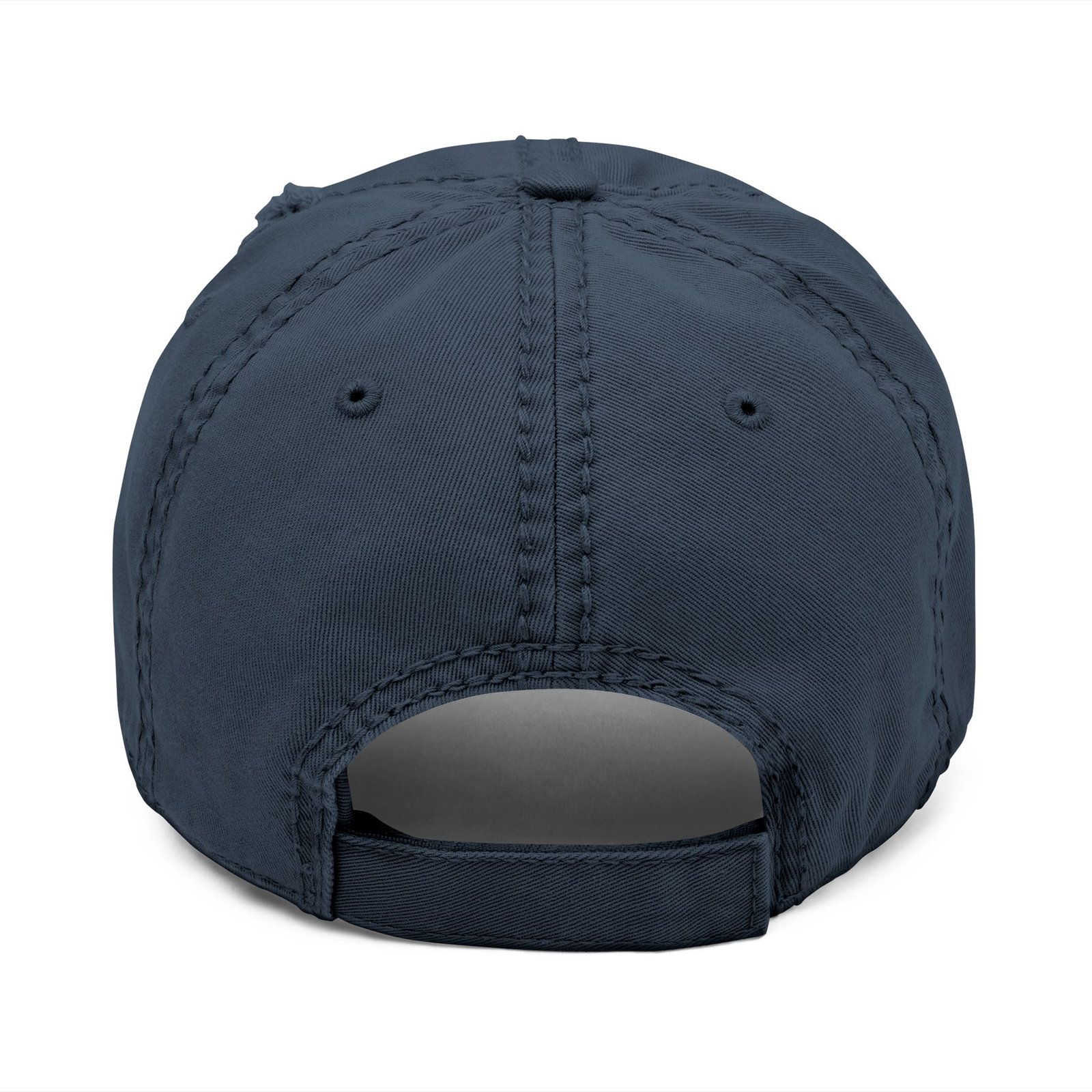 MuckU2 Distressed Dad Hat – Gold Embroidered Poker Cap