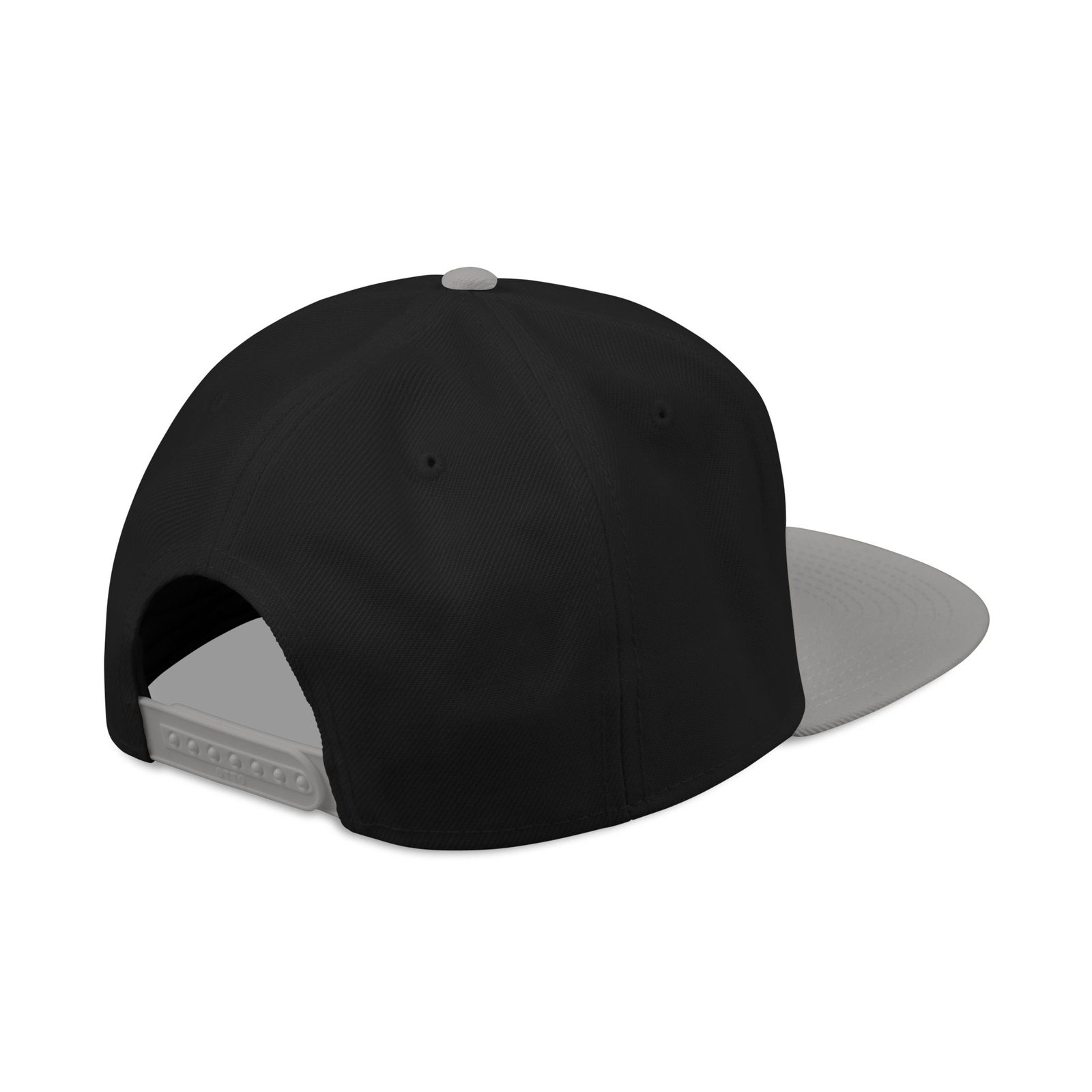 MuckU2 Snapback Poker Cap – White & Red Embroidered Logo