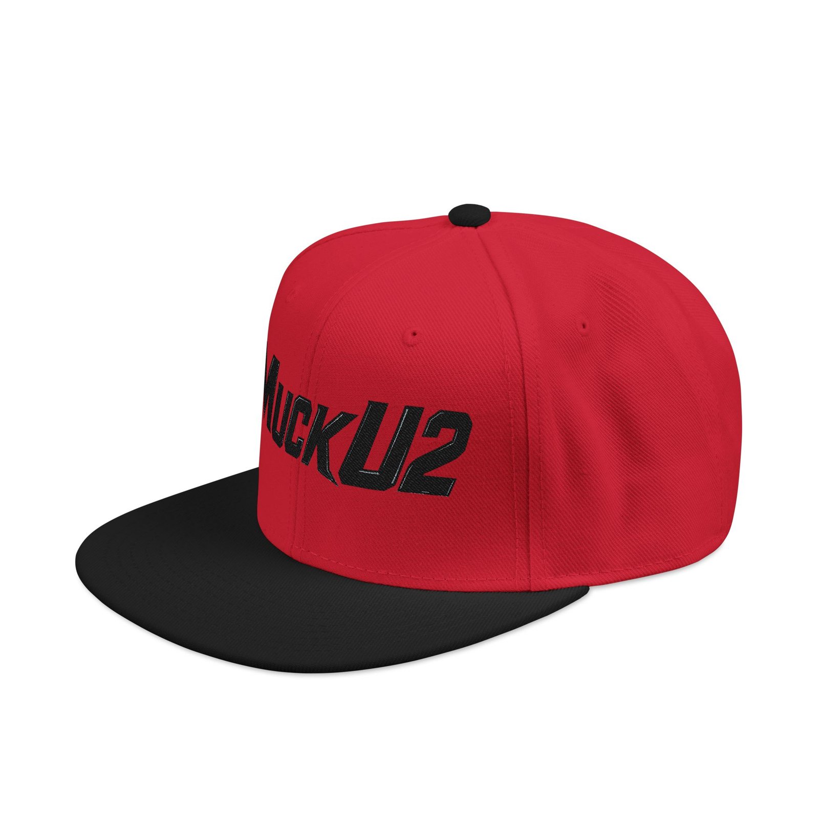 MuckU2 Snapback Poker Cap – Black Logo