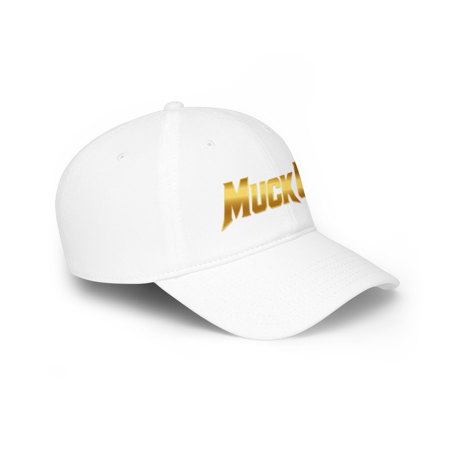 MuckU2 Poker Cap – Gold Logo Baseball Hat