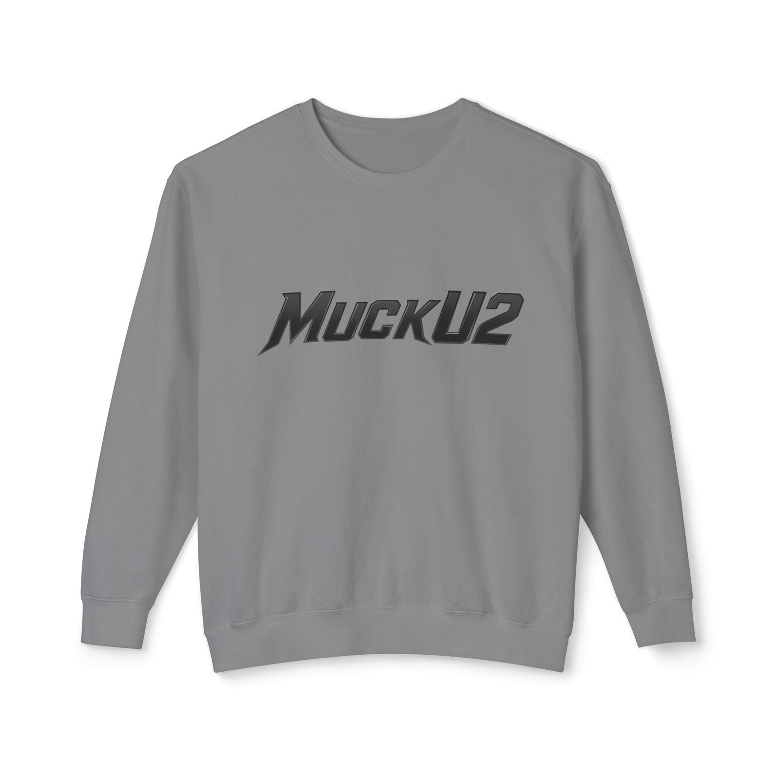 MuckU2 Sweatshirt – Black Logo Poker Crewneck