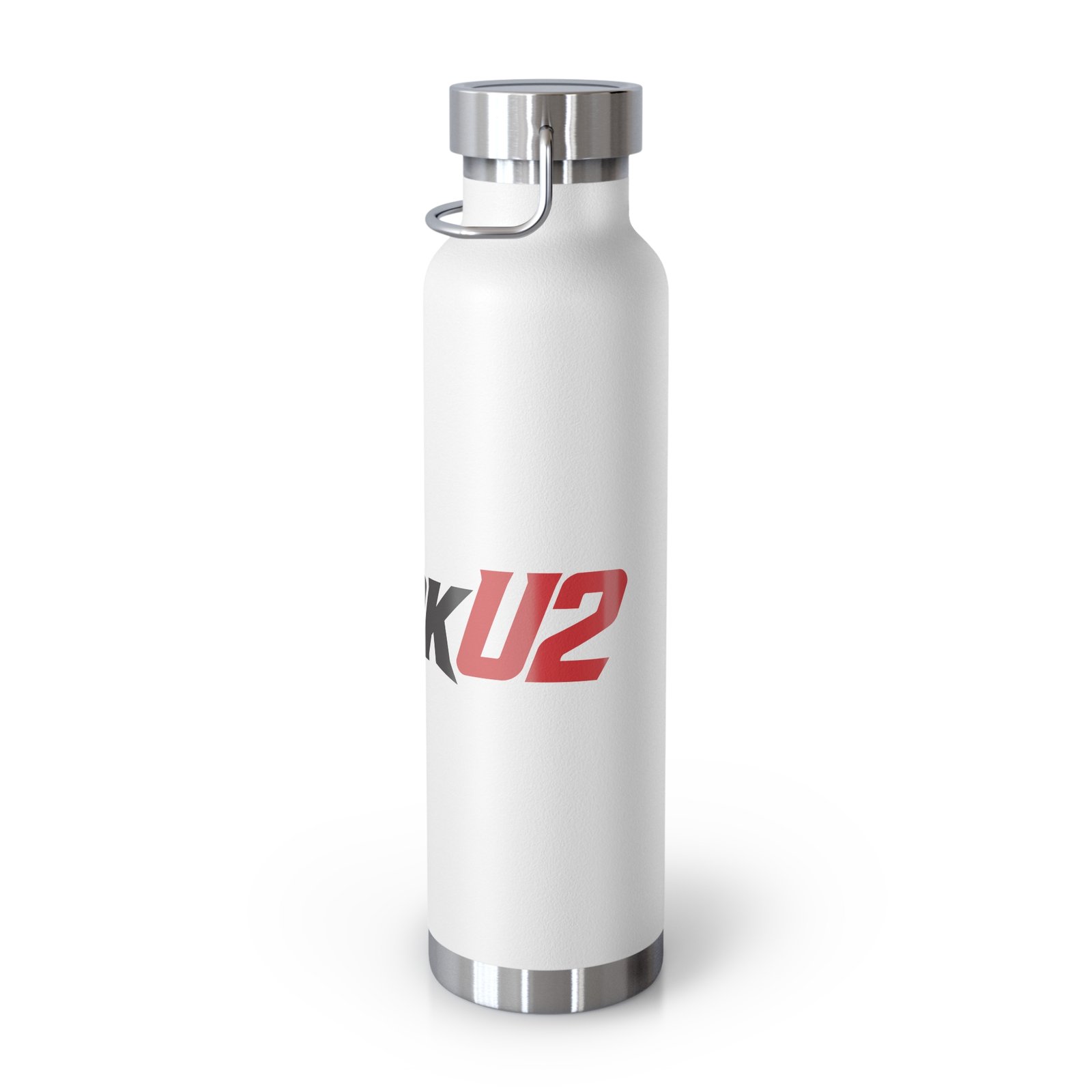 MuckU2 Insulated Water Bottle – Black & Red Logo